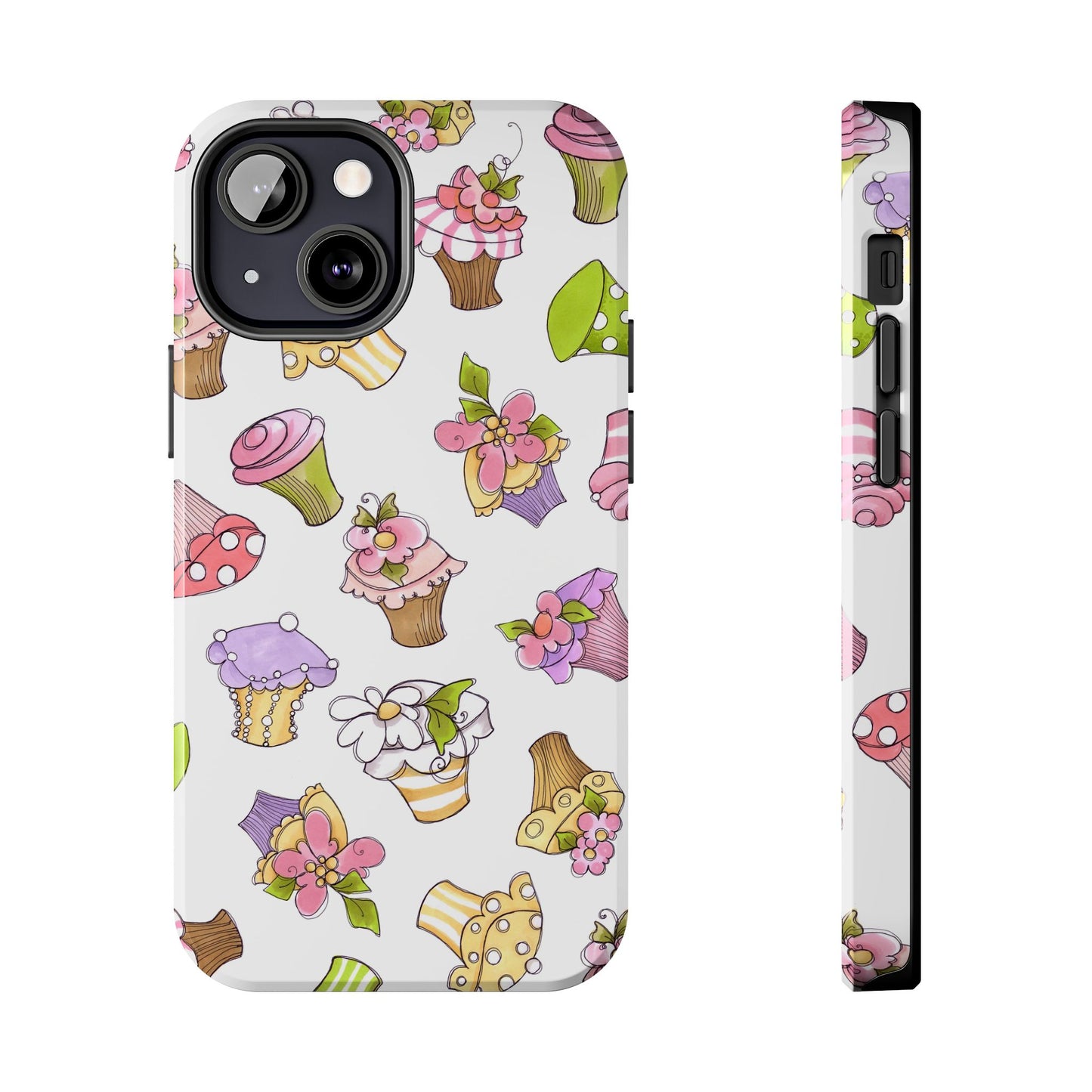 Cupcake Toss White Phone Case
