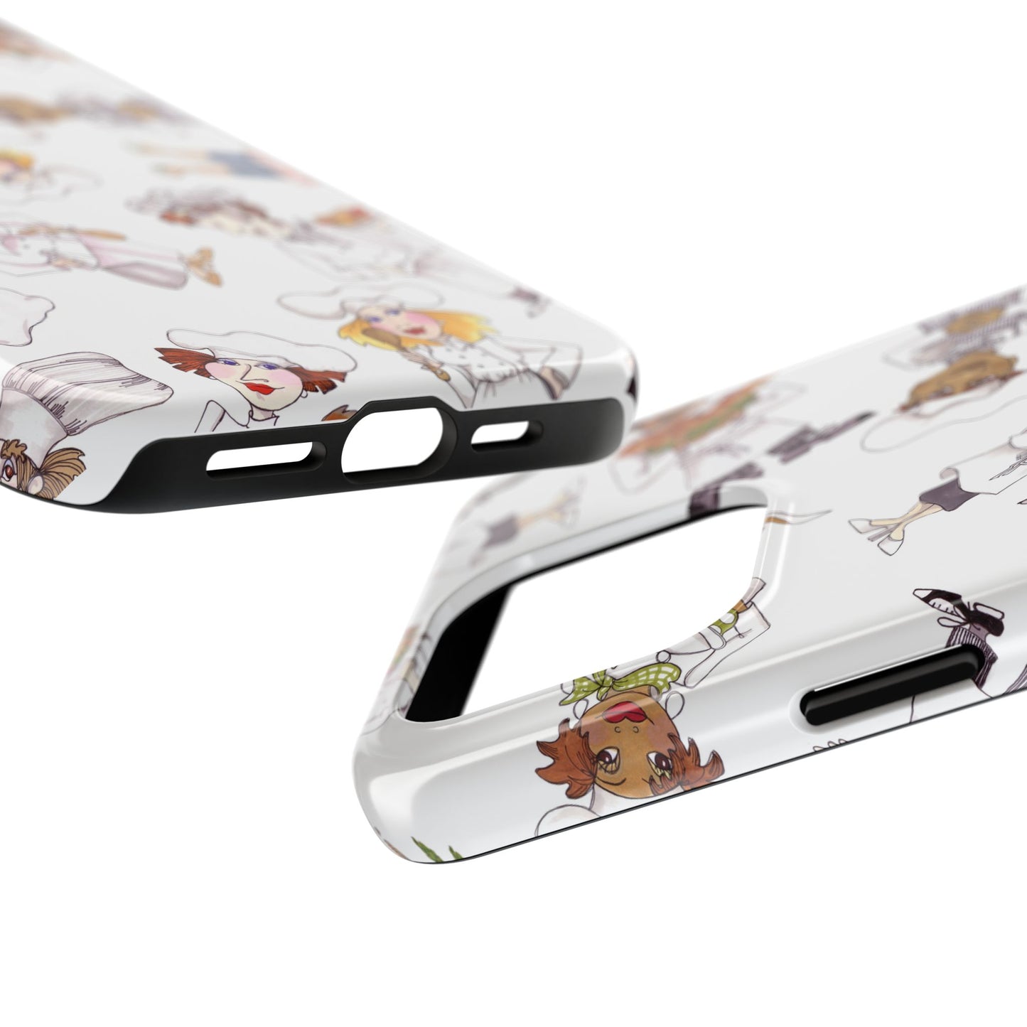 Tossed Chefs White Phone Case