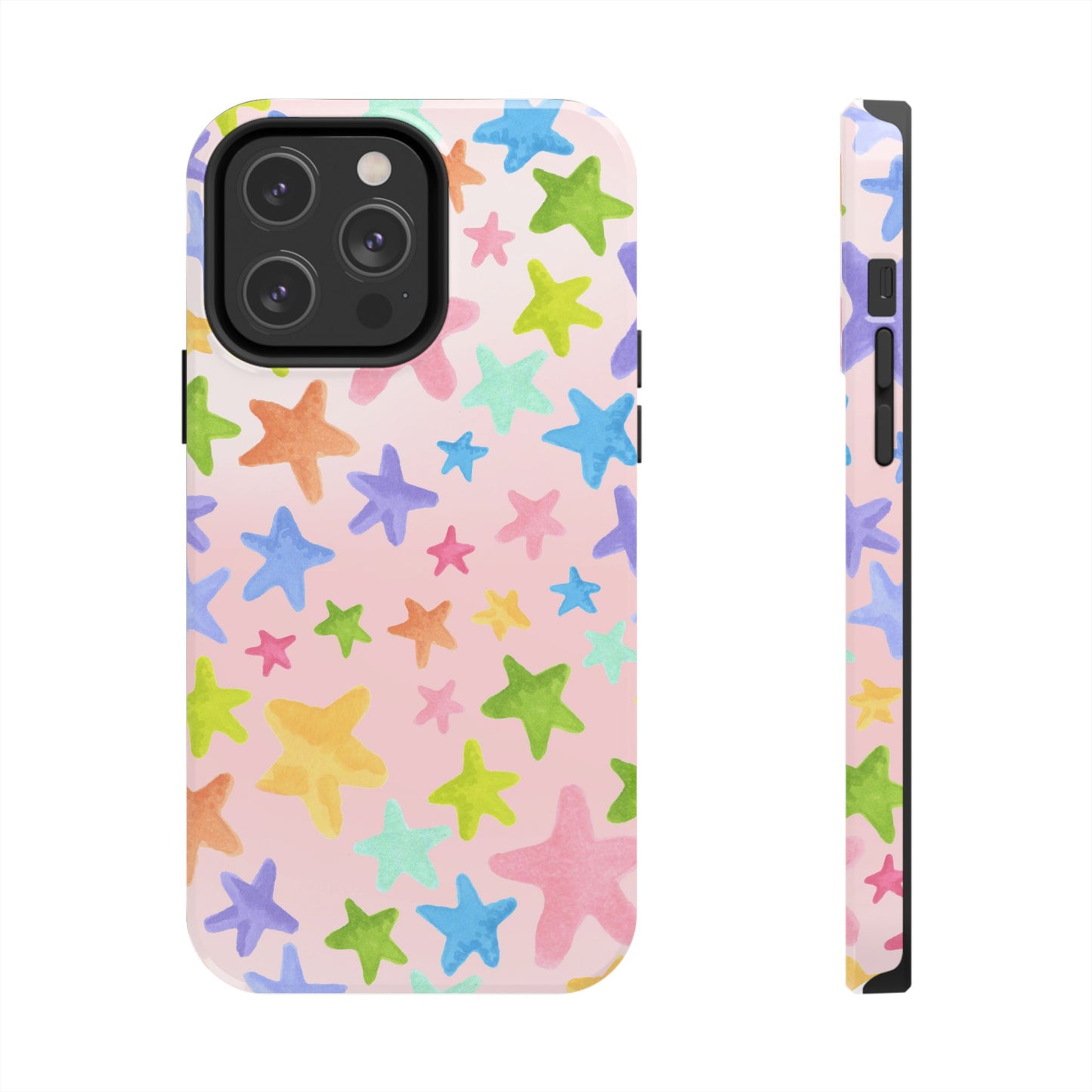 Happy Stars Pink Phone Case