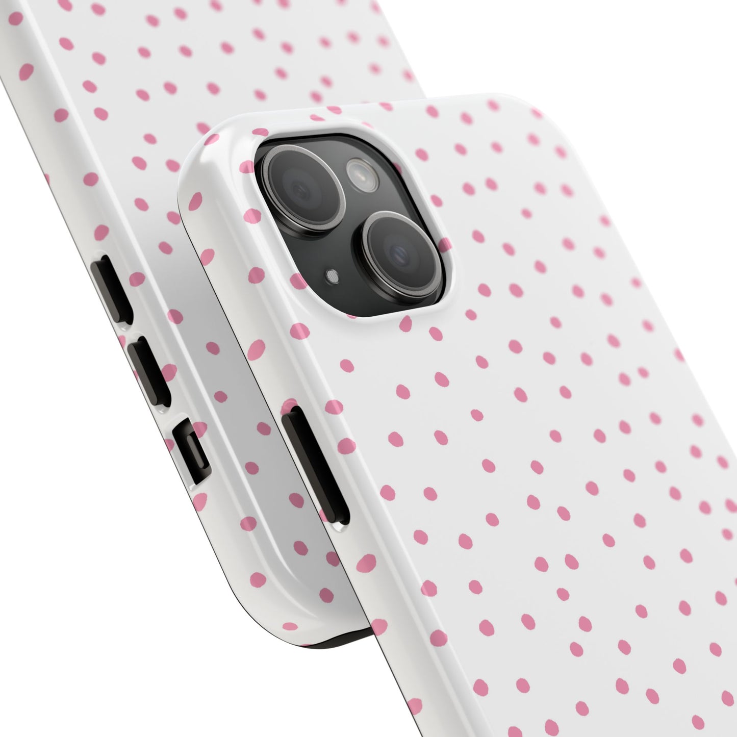 Dinky Dots White / Pink Phone Case