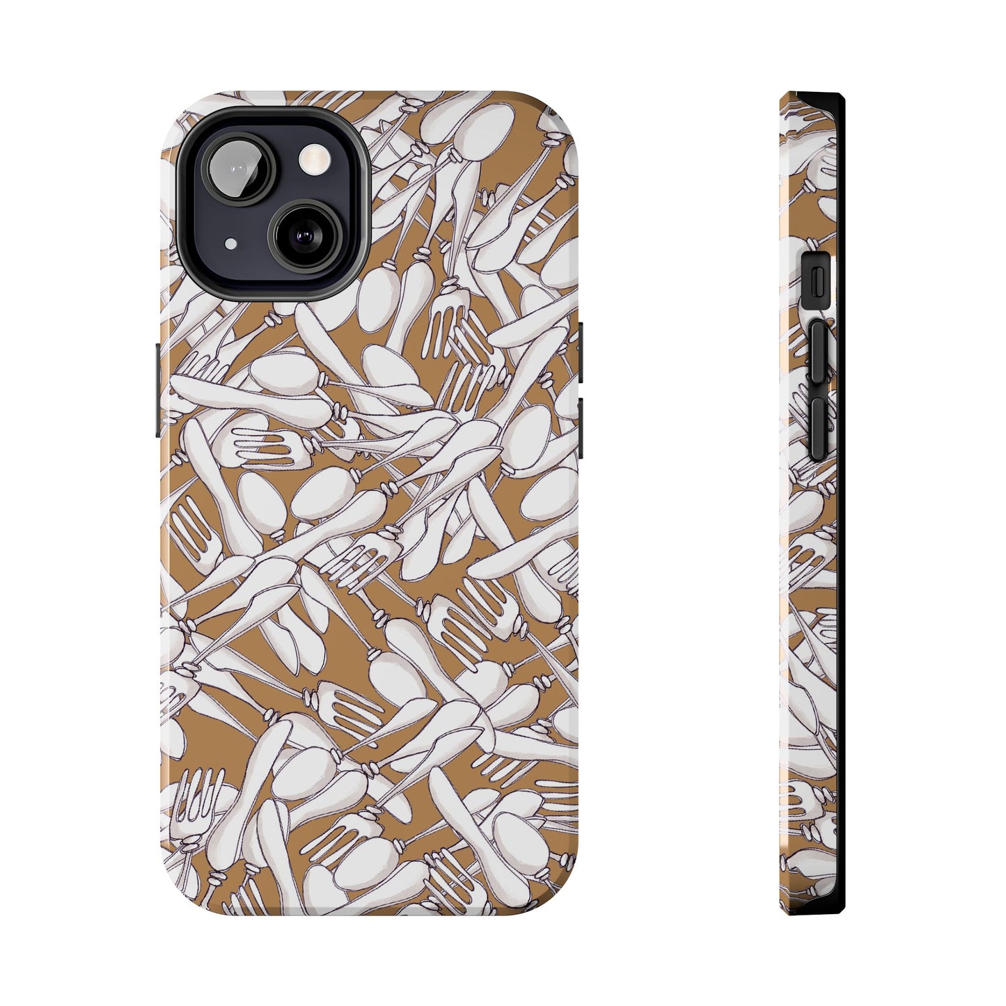 Silverware Wars Brown Phone Case