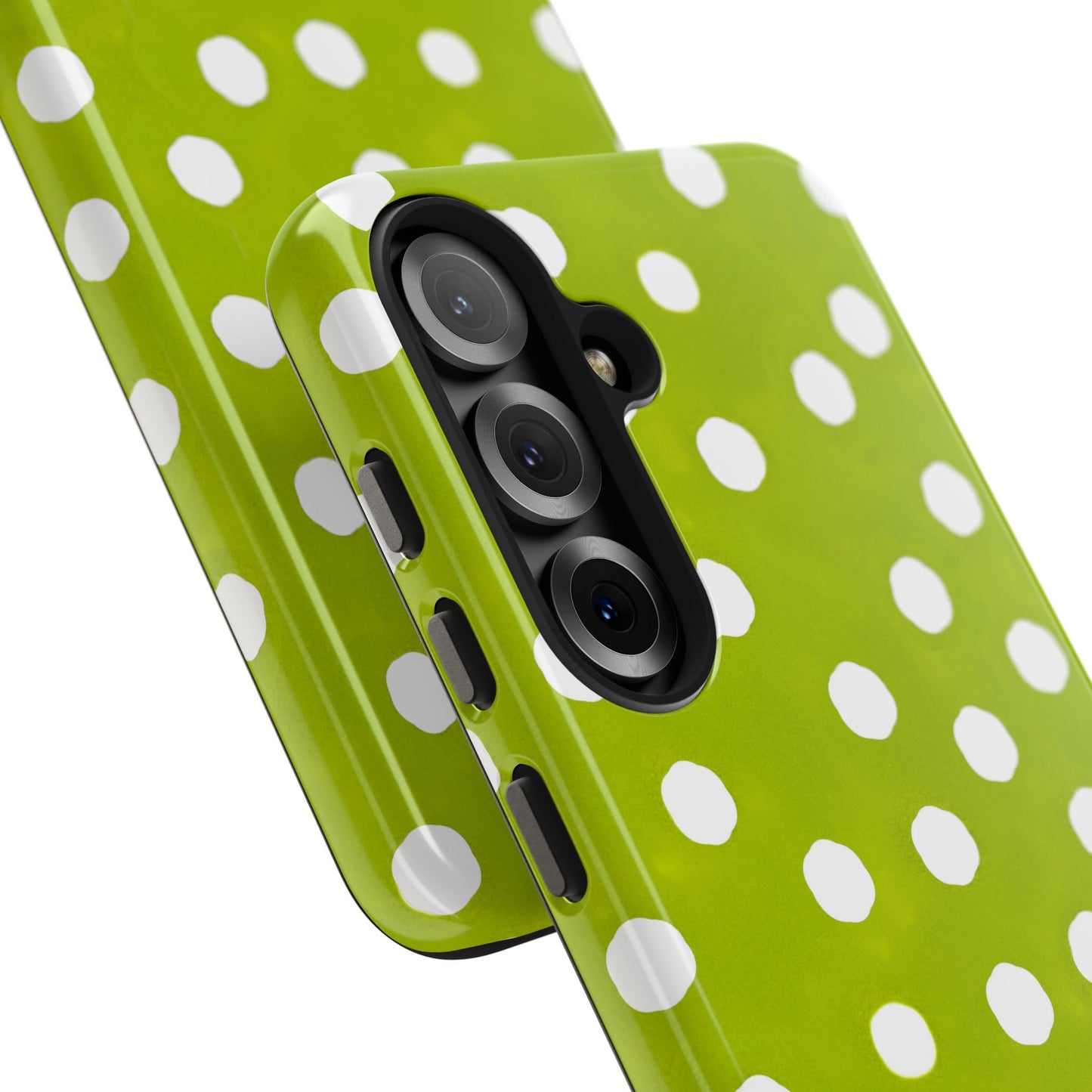 Jumbo Dots Green / White Phone Case