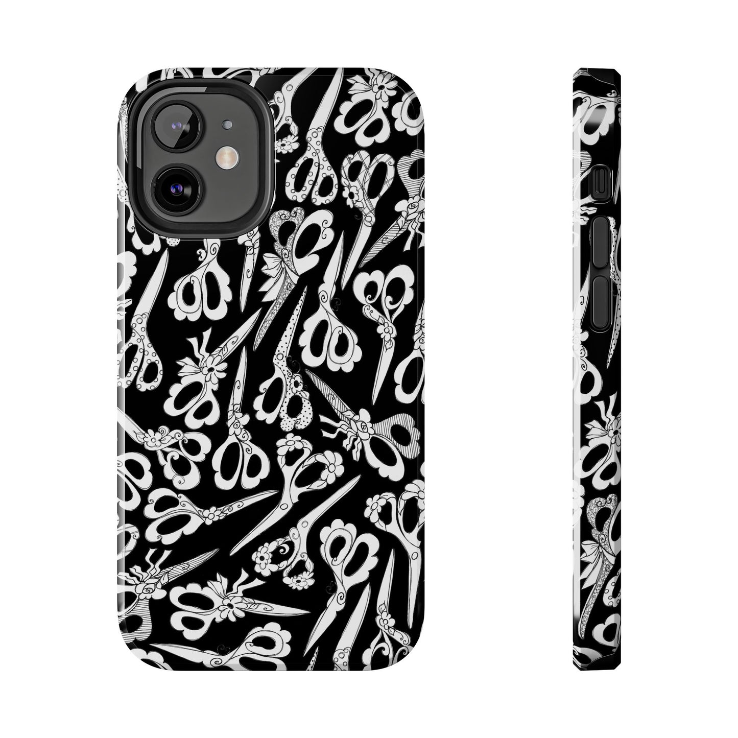 Scissor Blizzard Black Phone Case
