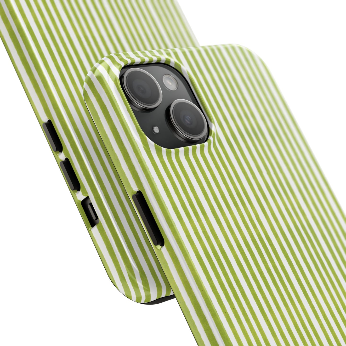 Lazy Stripe Lime Phone Case