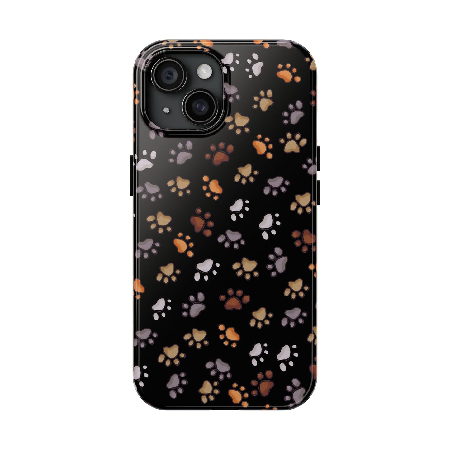 Puppy Paws Black Phone Case
