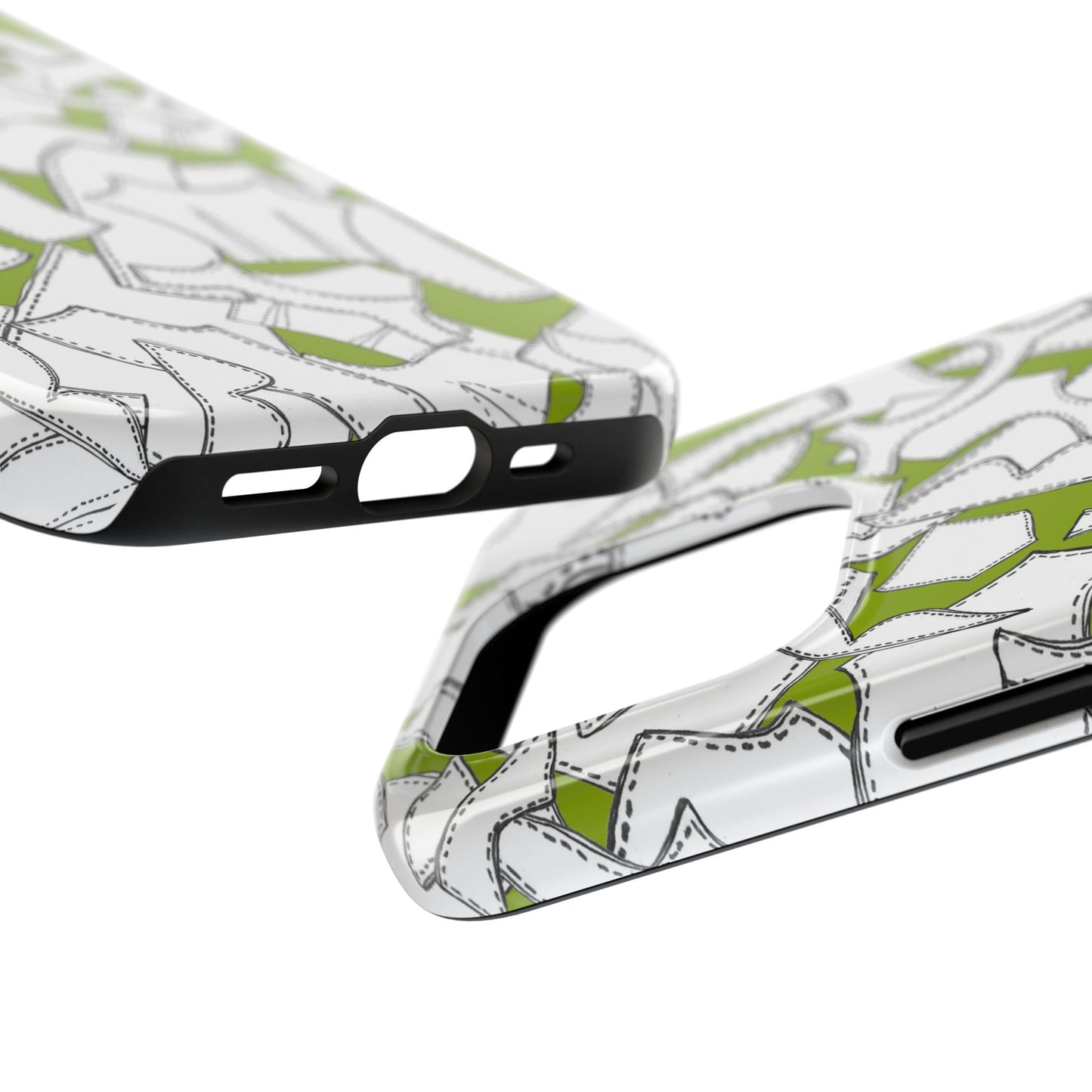 Pattern Pieces Chartreuse Phone Case