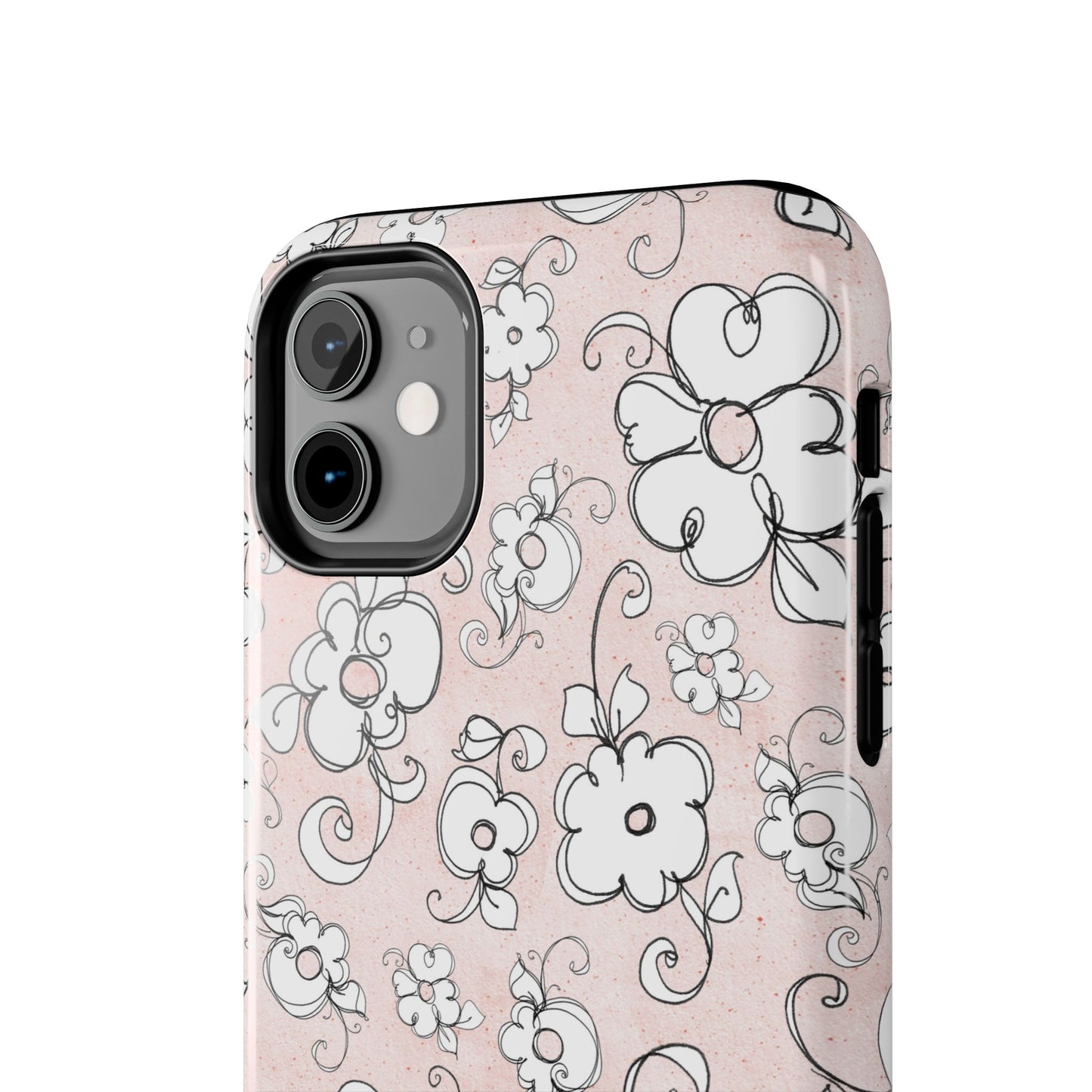 Lady Flowers Paris Pink Phone Case