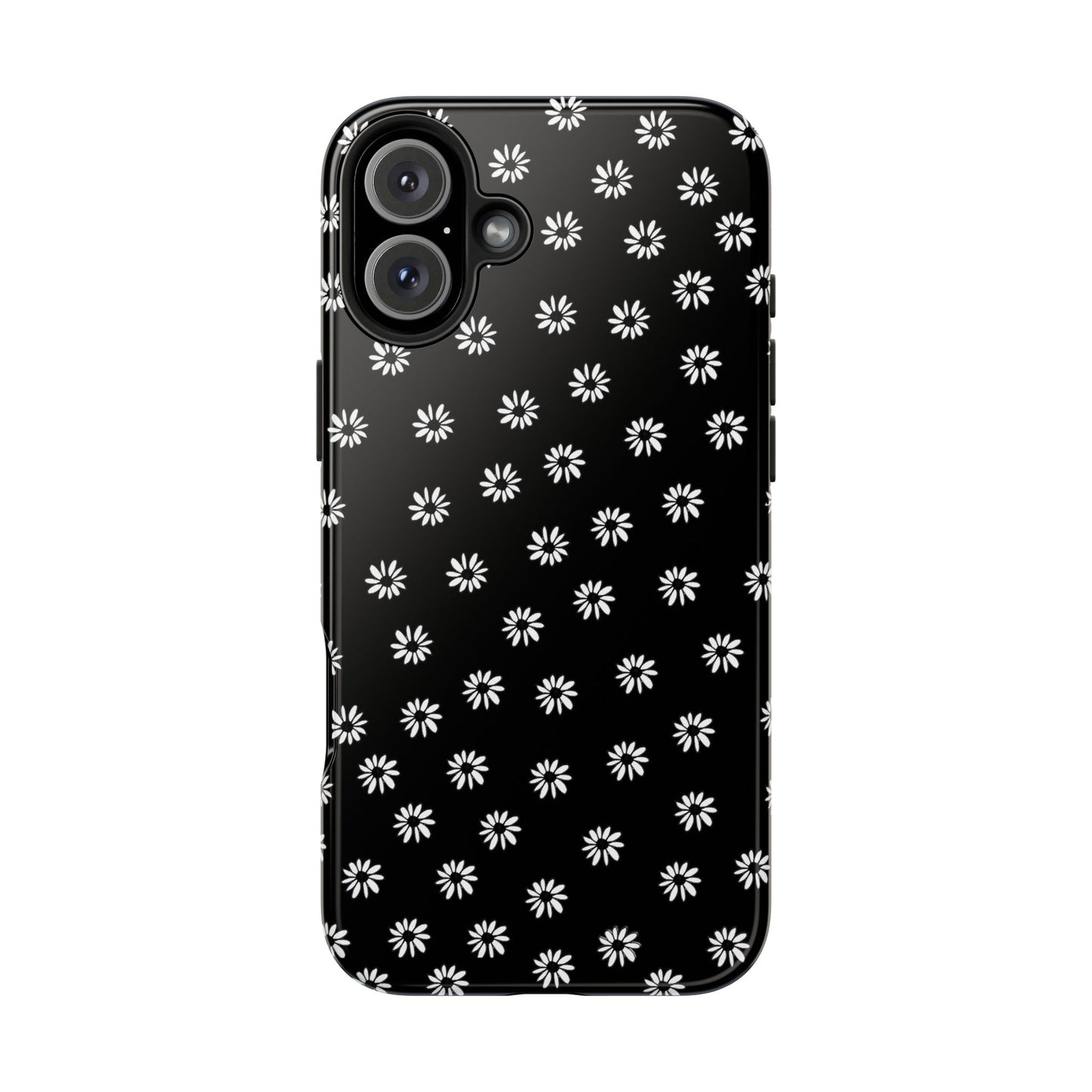 Daisy Dot Black / White Phone Case