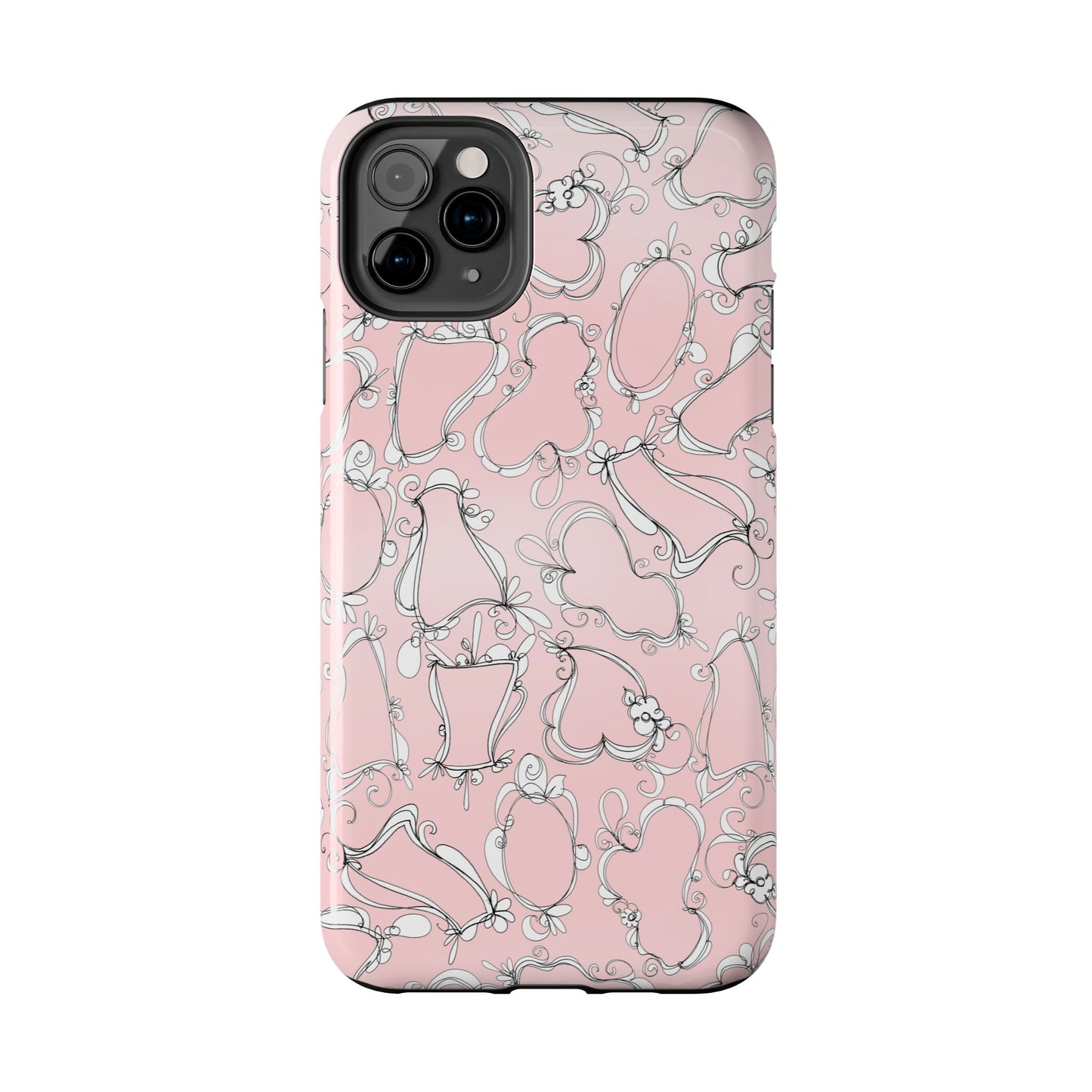 Fancy Frames Pink / White Phone Case