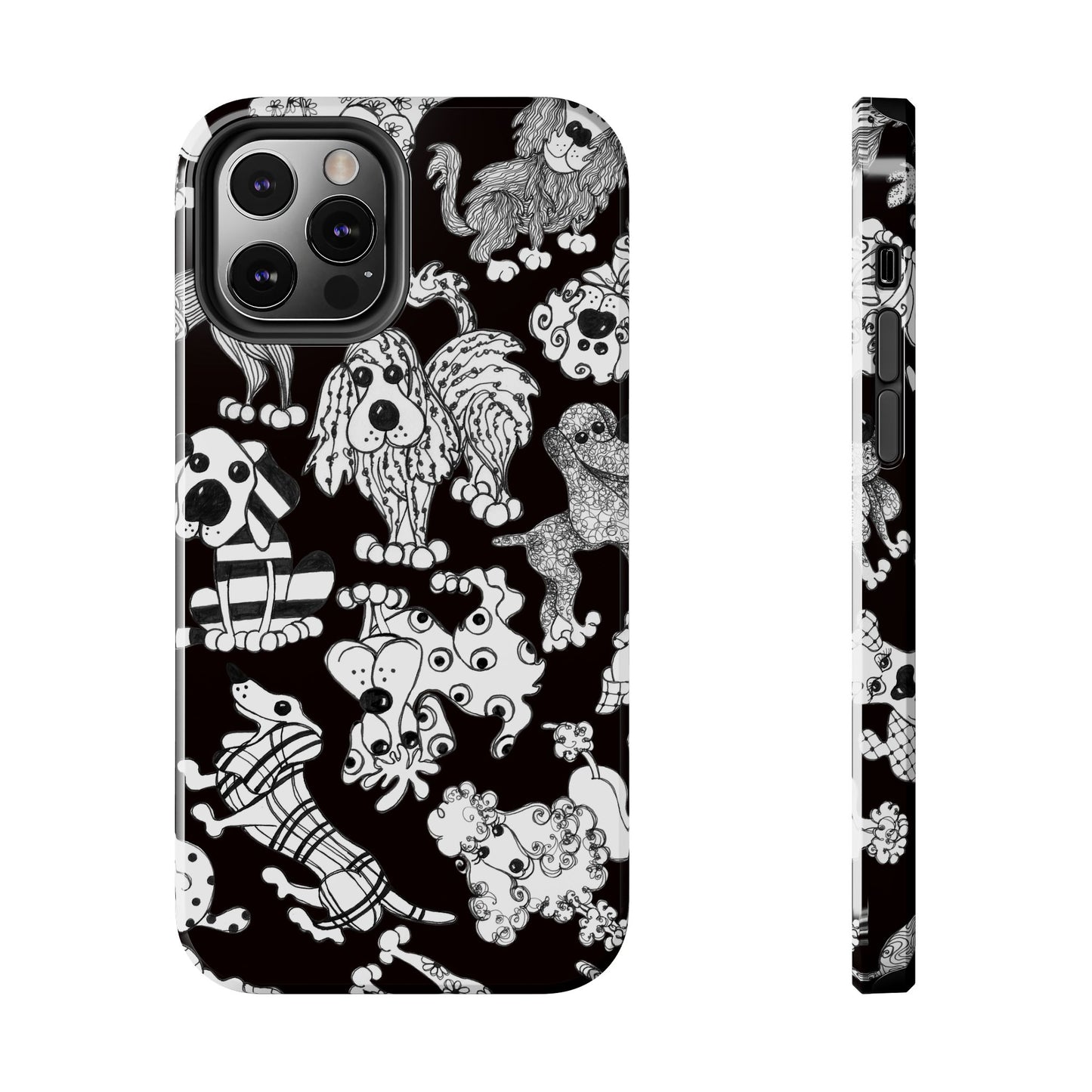 Dear Doggies Black Phone Case