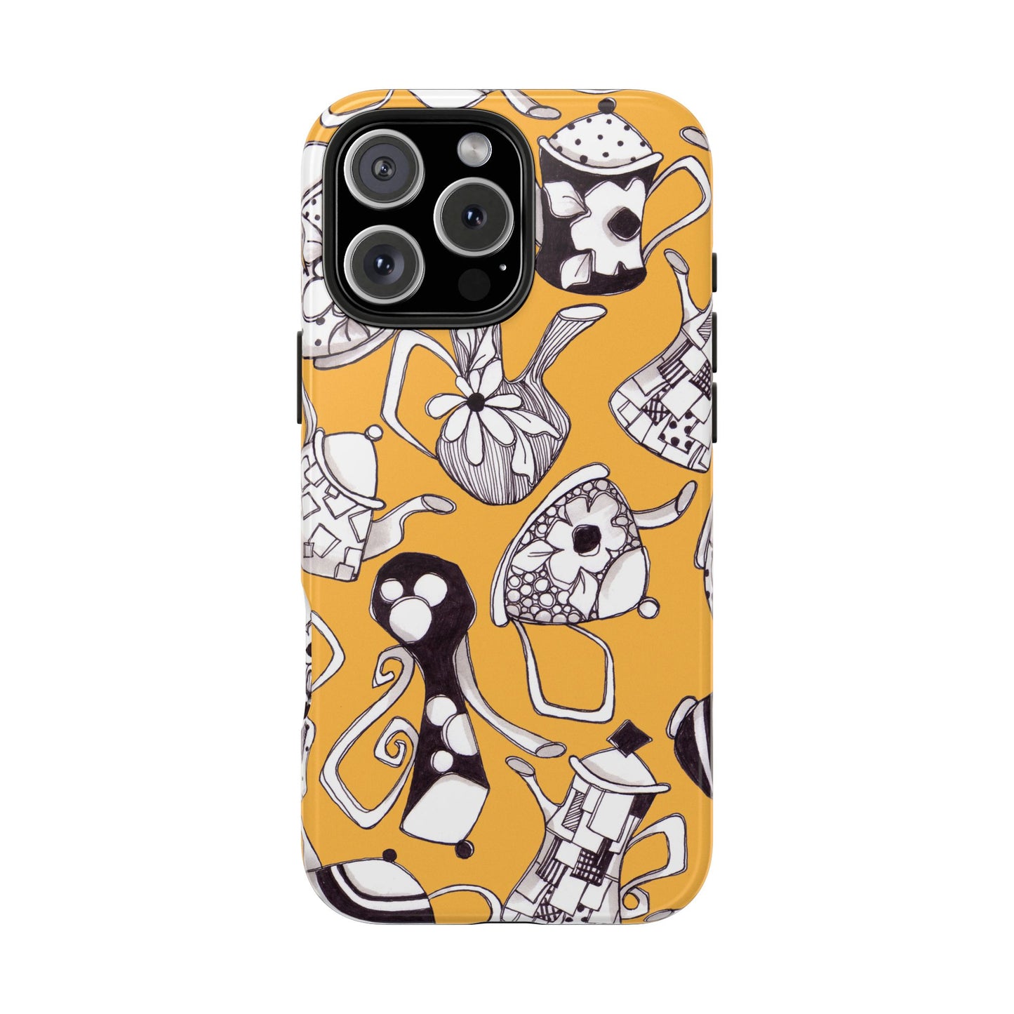 Fancy Pots Yellow Phone Case