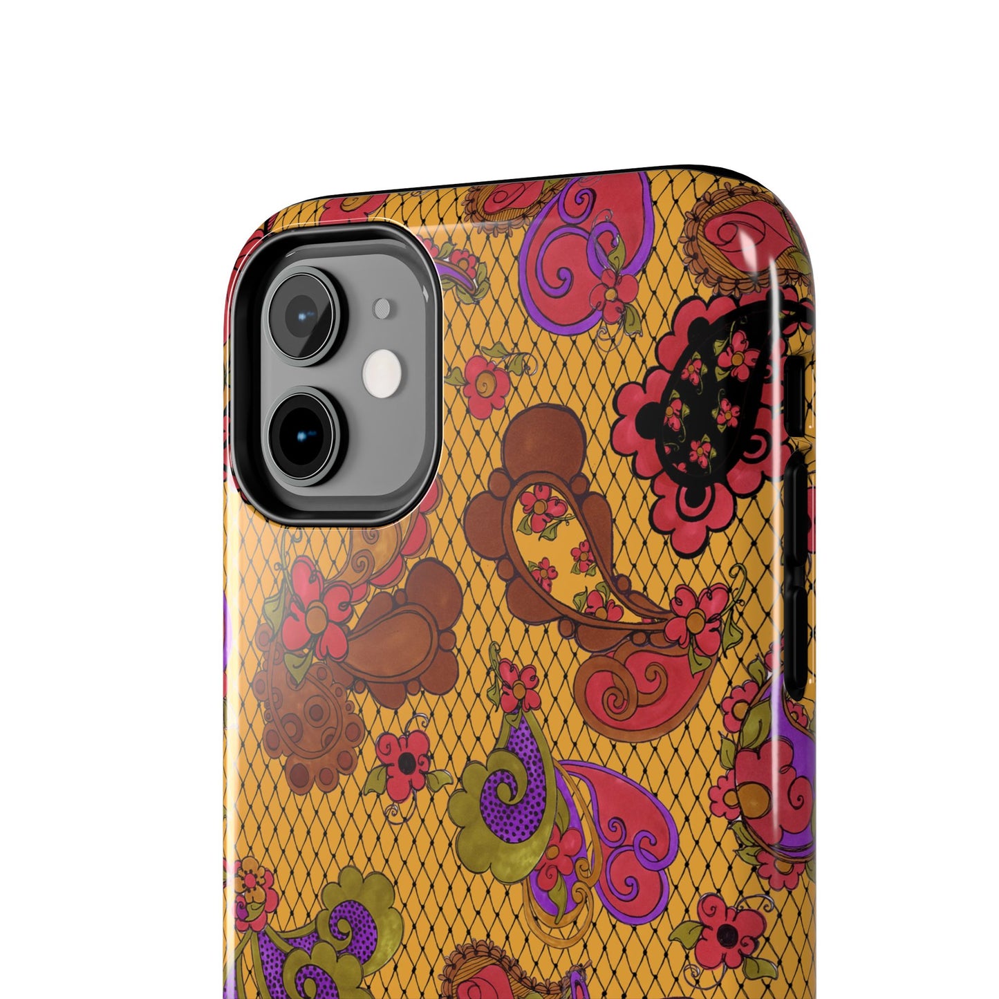 Posie Paisley Gold Phone Case