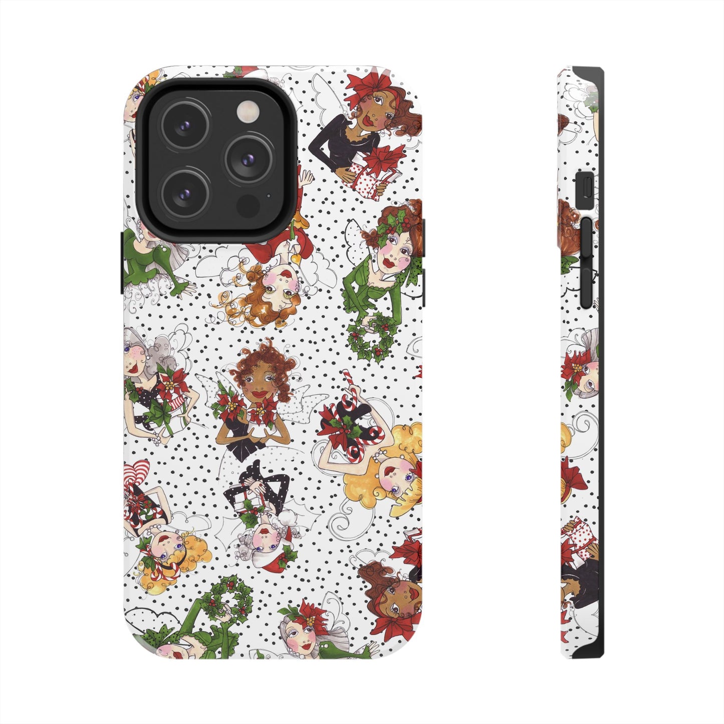 Fairy Toss White / Black Phone Case