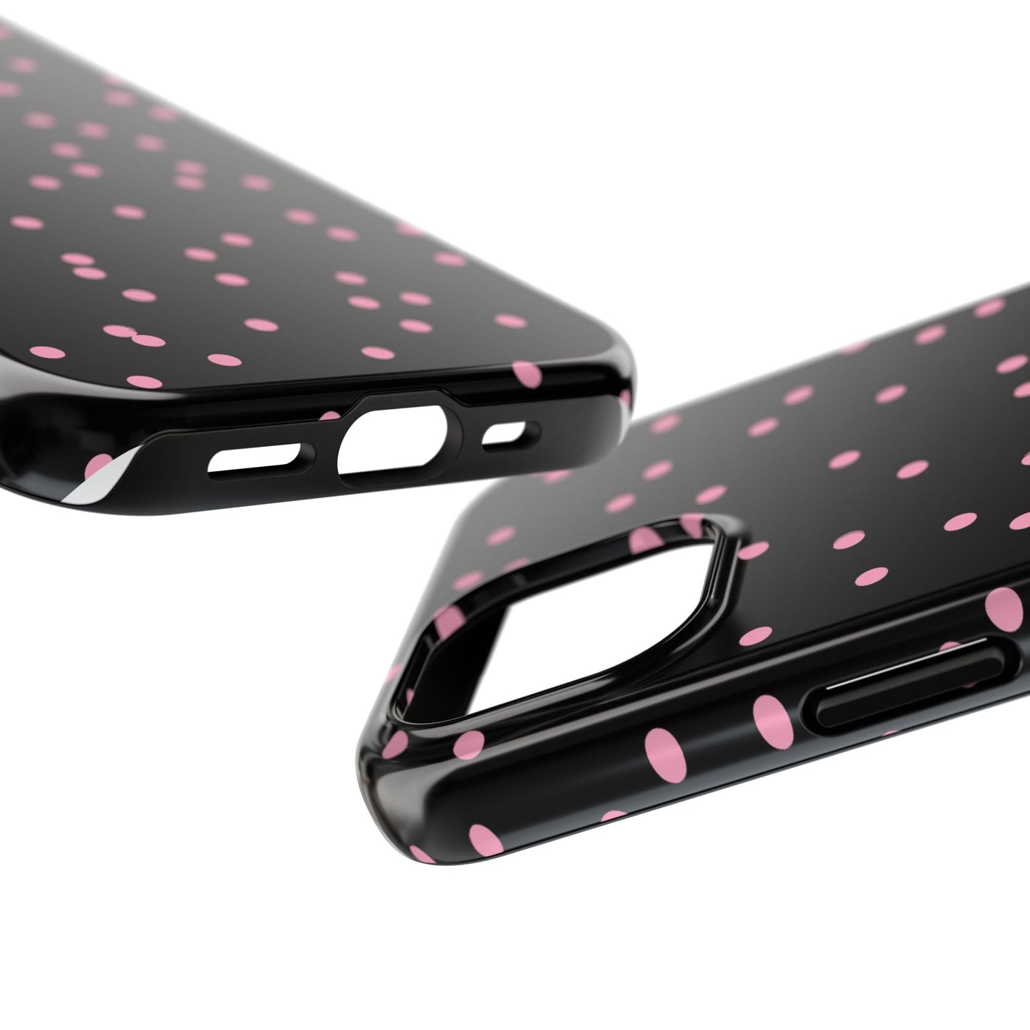 Space Dots Black / Pink Phone Case