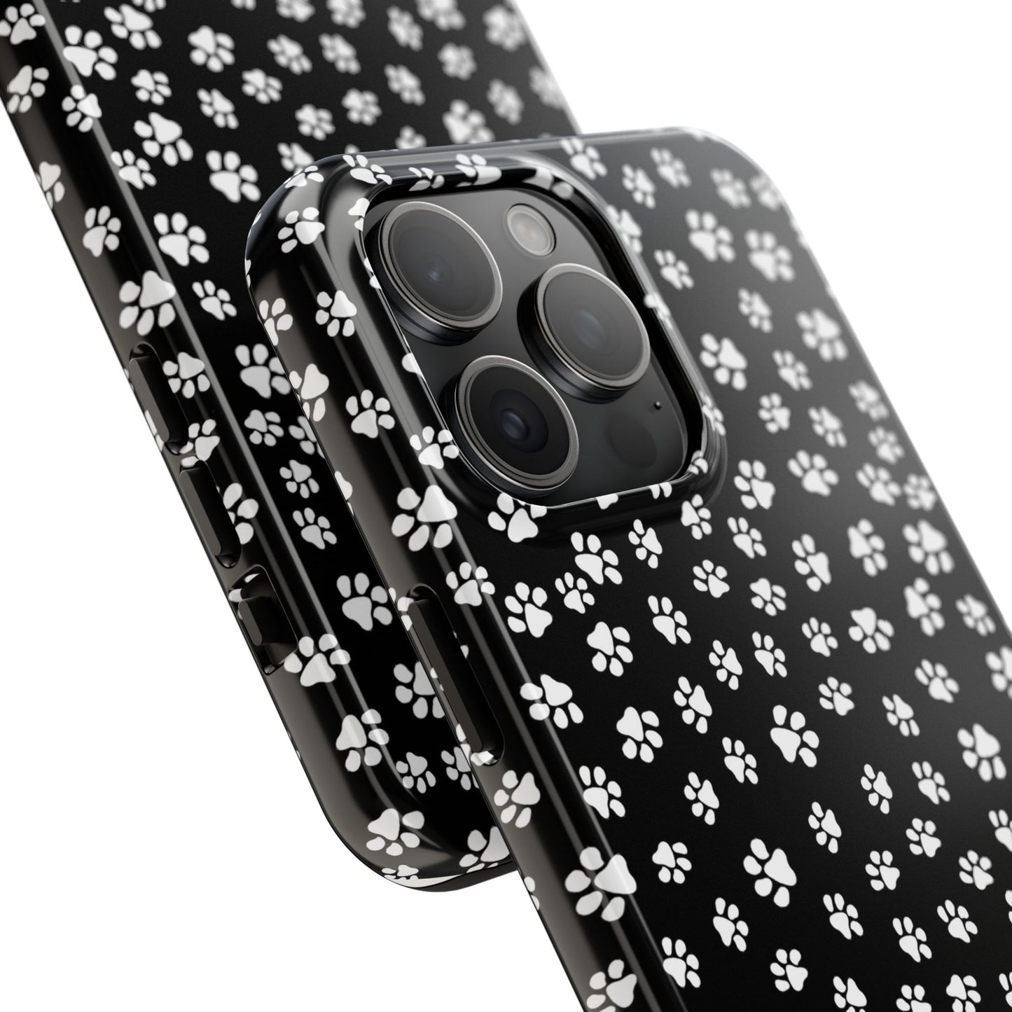 Little Paws Black / White Phone Case