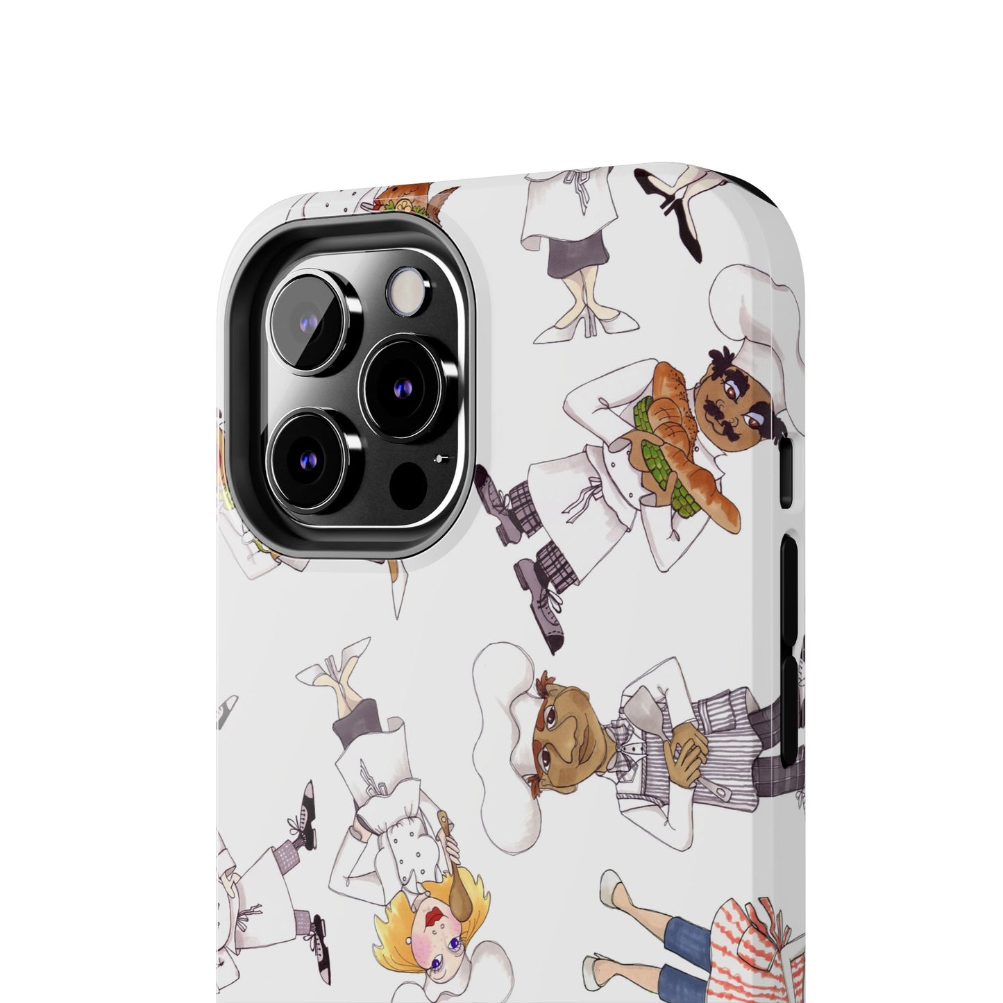 Tossed Chefs White Phone Case