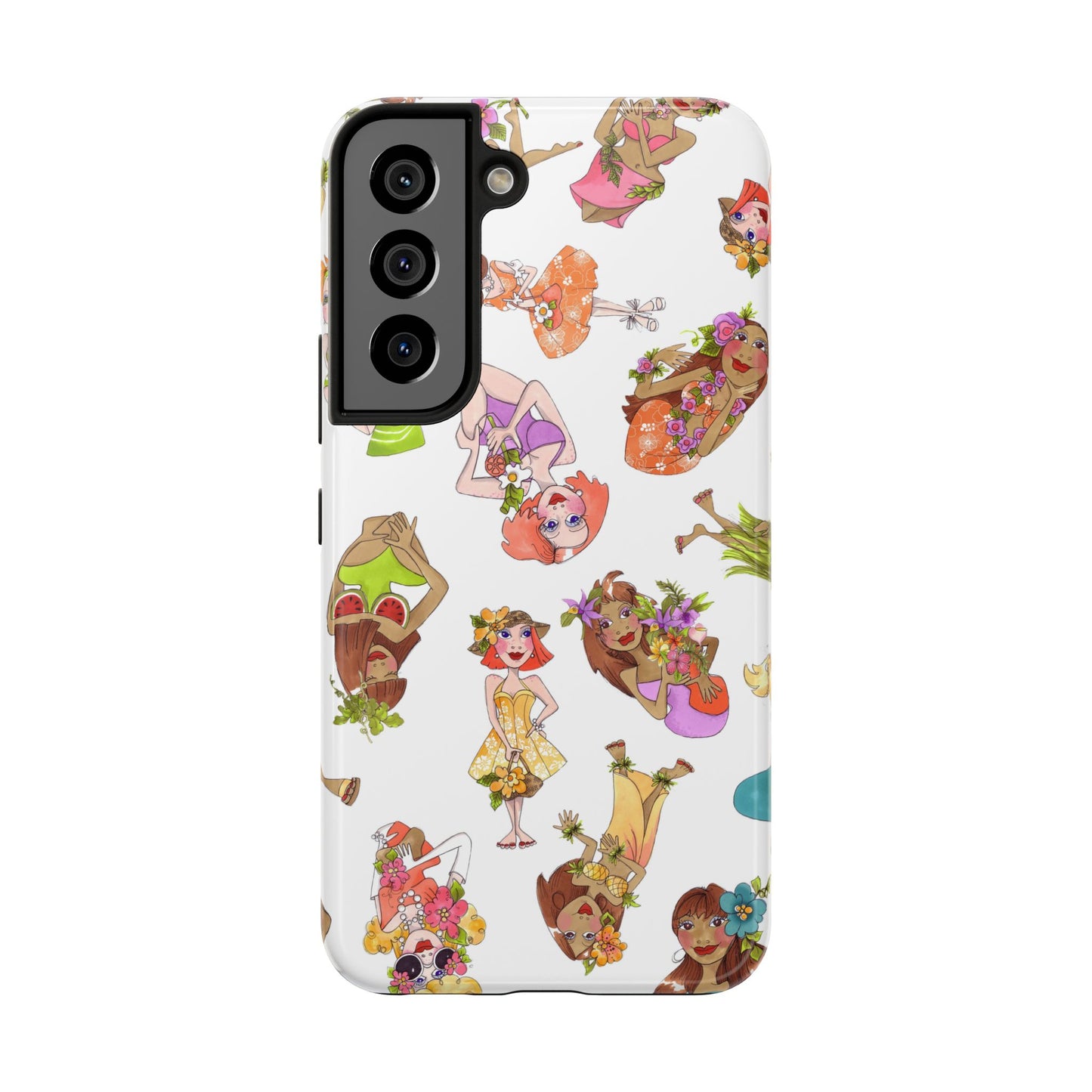 Island Toss White Phone Case