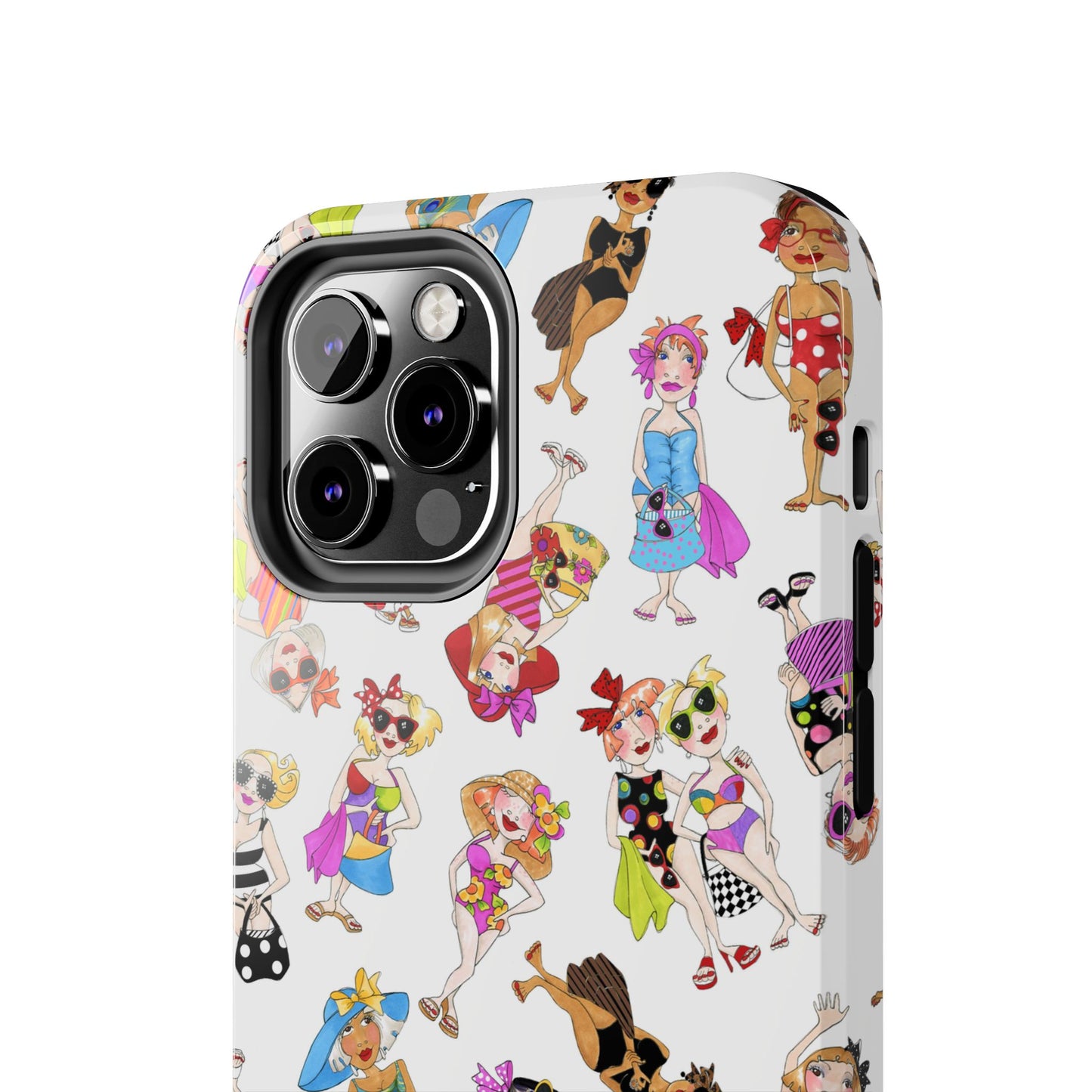 Tossed Beauties White Phone Case