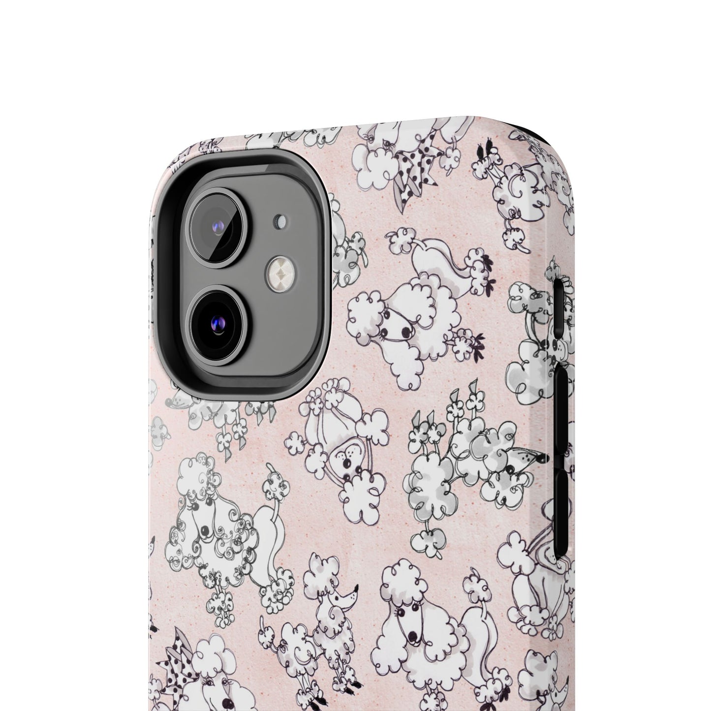 Paris Poodles Pink Phone Case