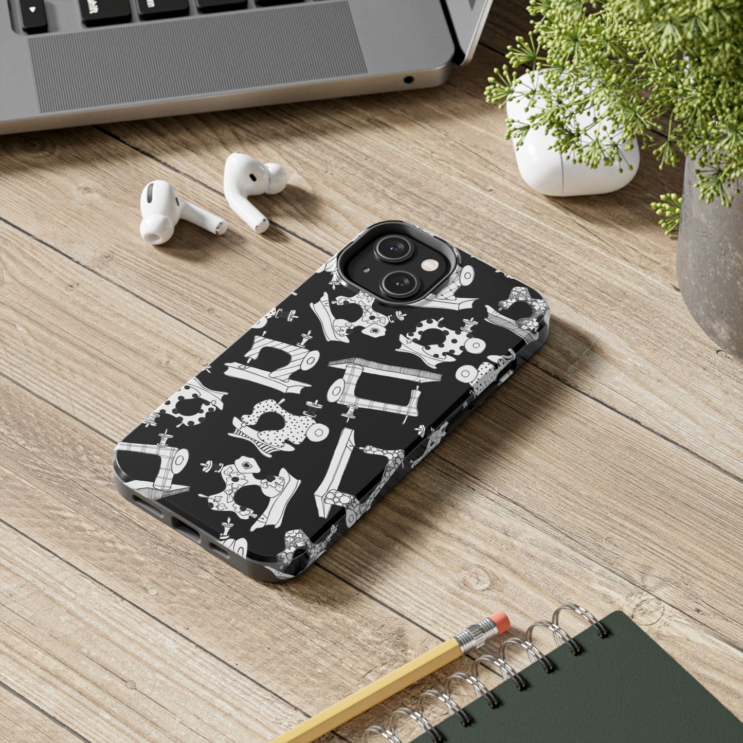 Sew Essential Black Phone Case