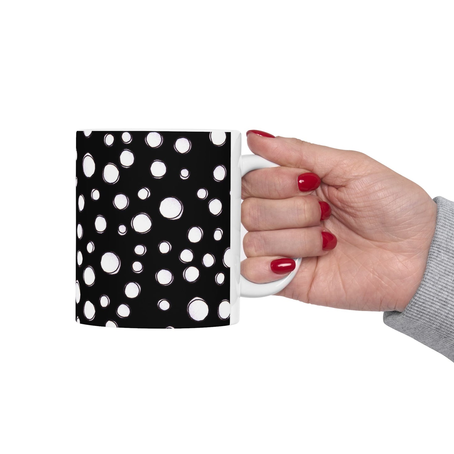 Pot Dots Black Cup