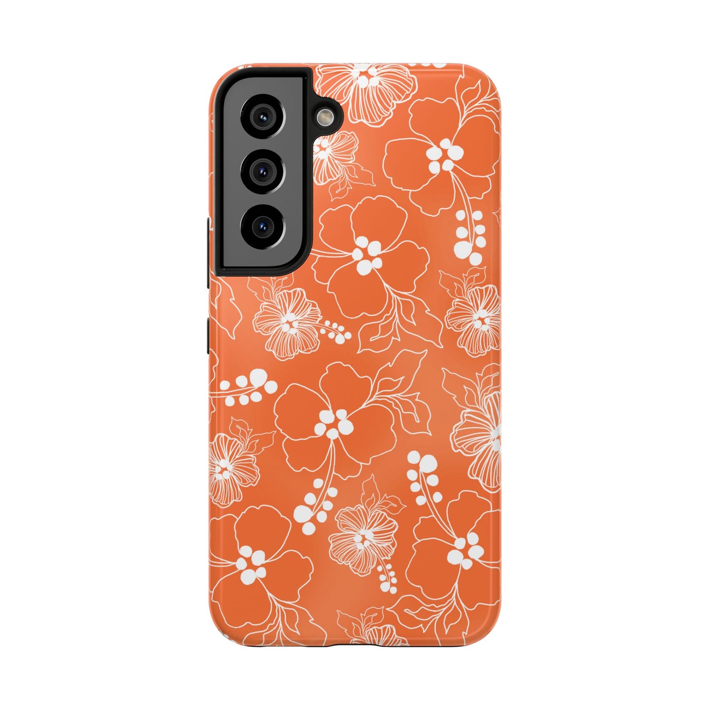 Lacey Hibiscus Coral Phone Case
