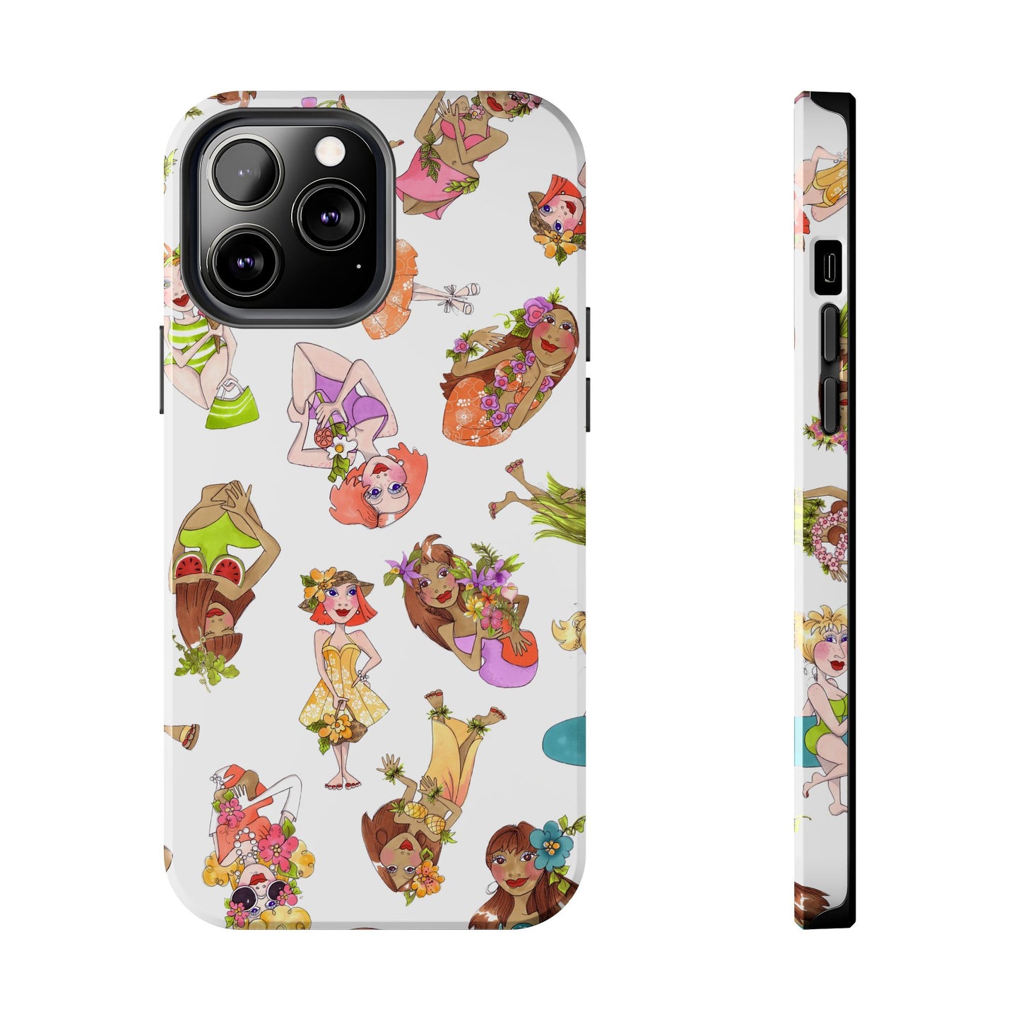 Island Toss White Phone Case