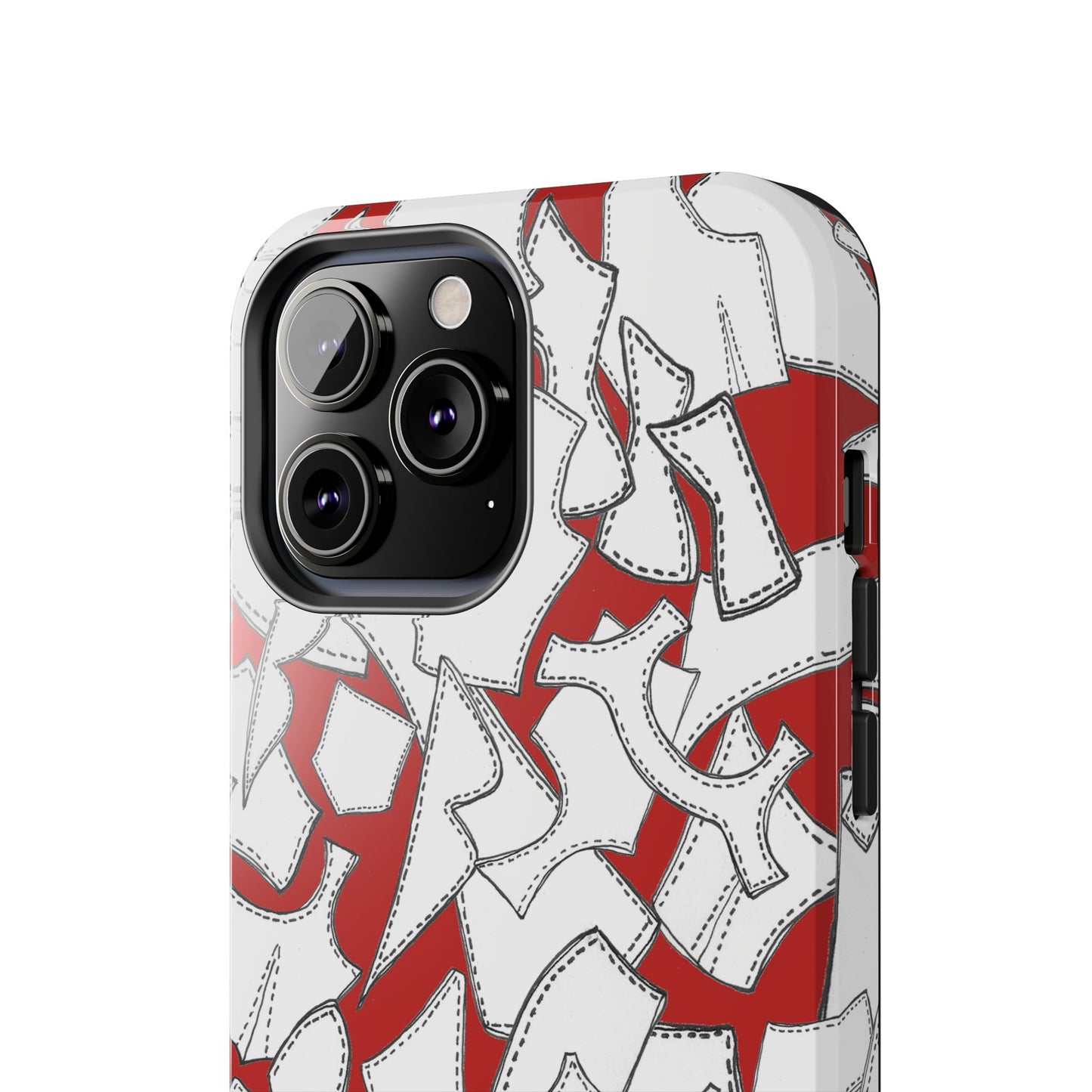 Pattern Pieces Red Phone Case