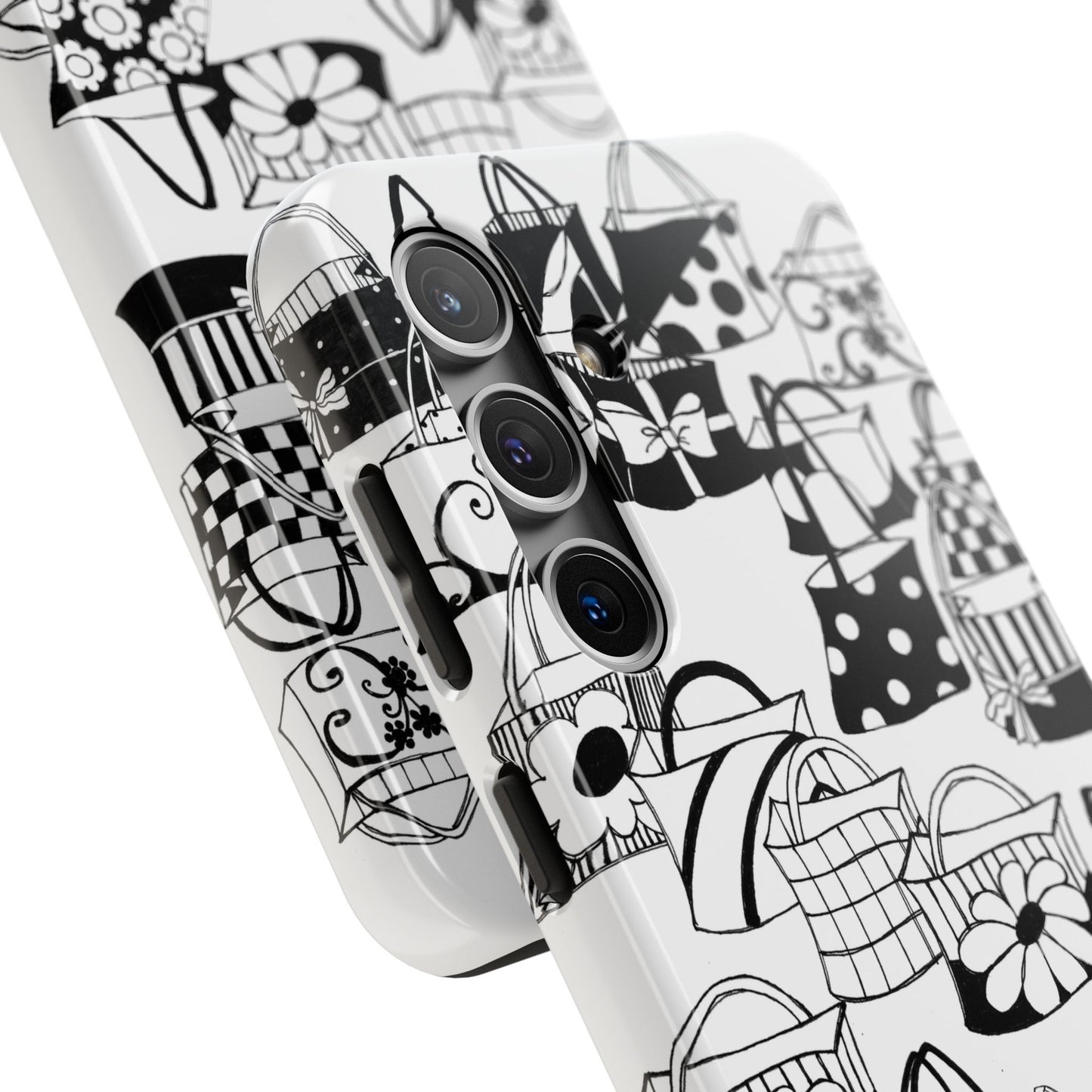 Totes White / Black Phone Case