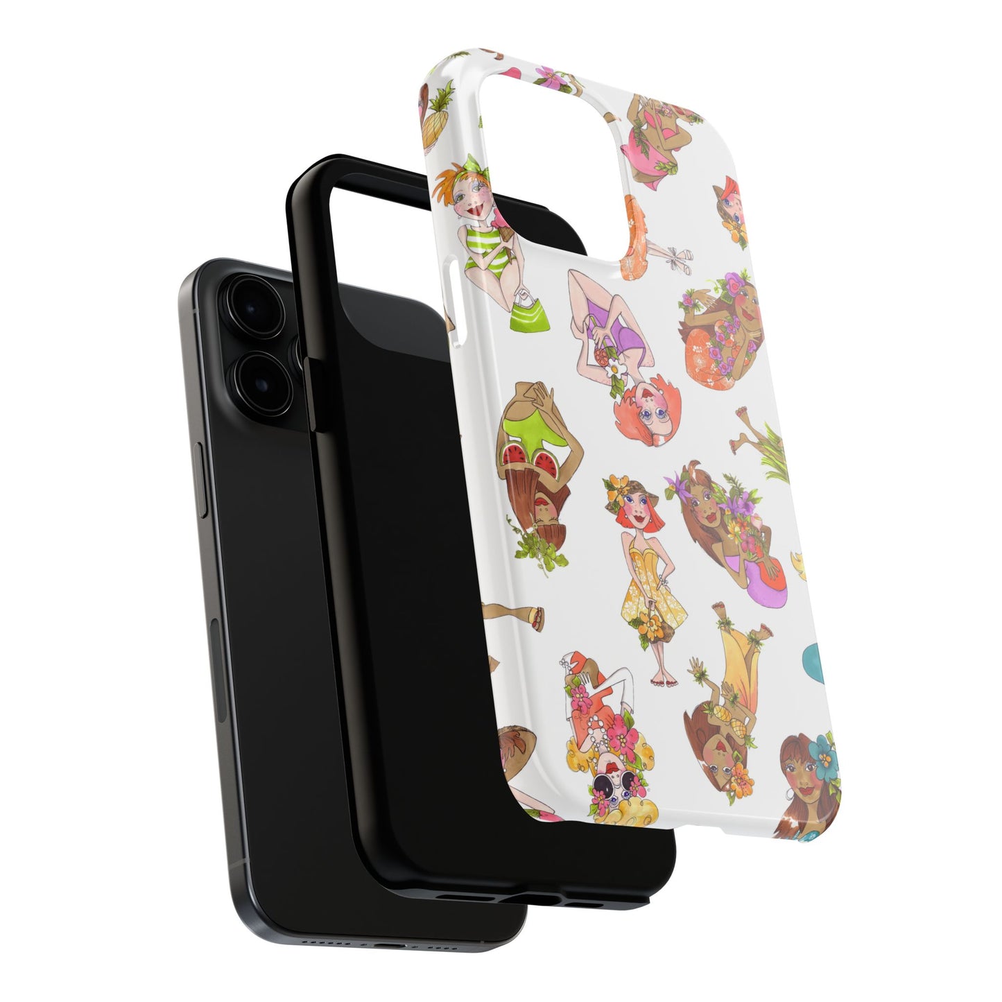 Island Toss White Phone Case