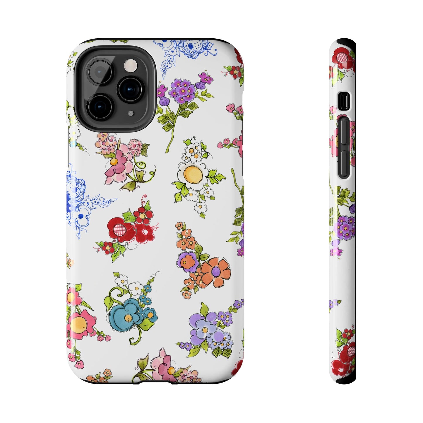 Mixed Bouquets White Phone Case