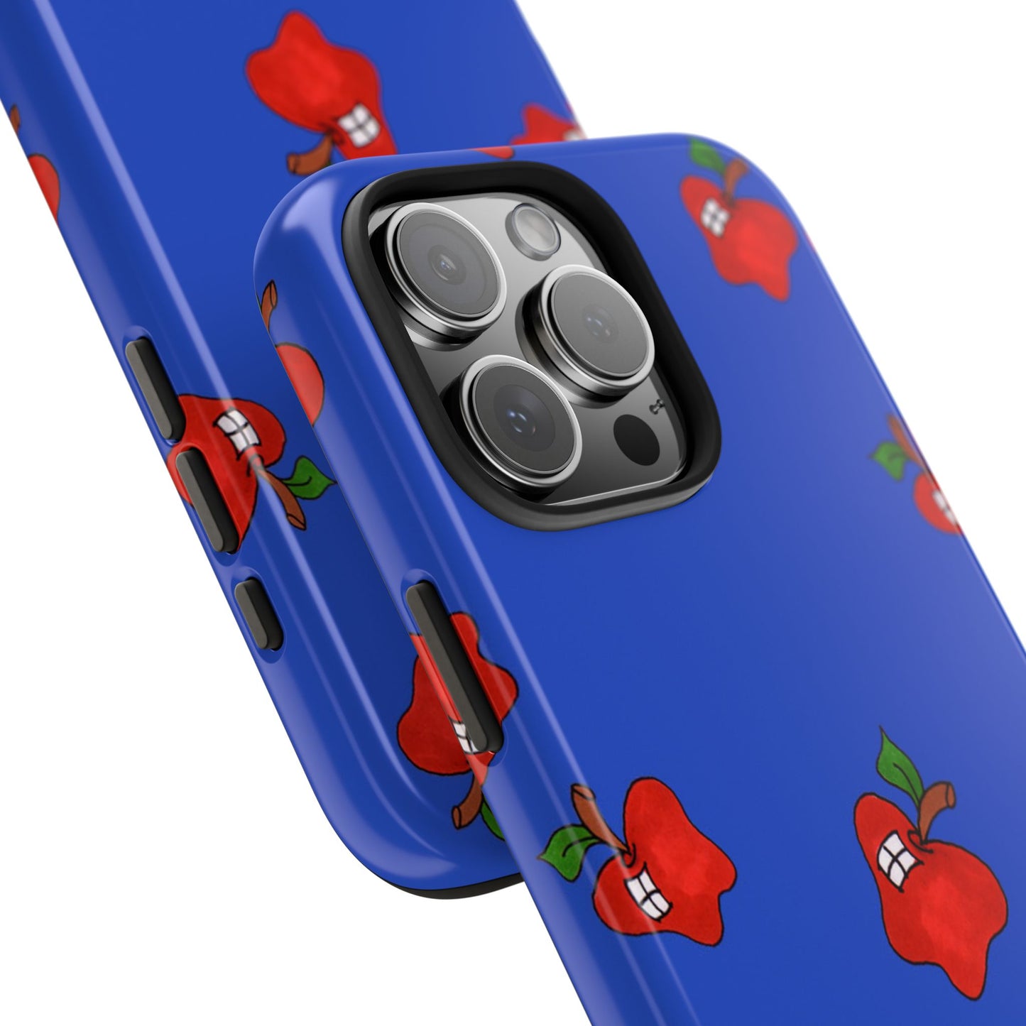 Flying Apples Blue Phone Case