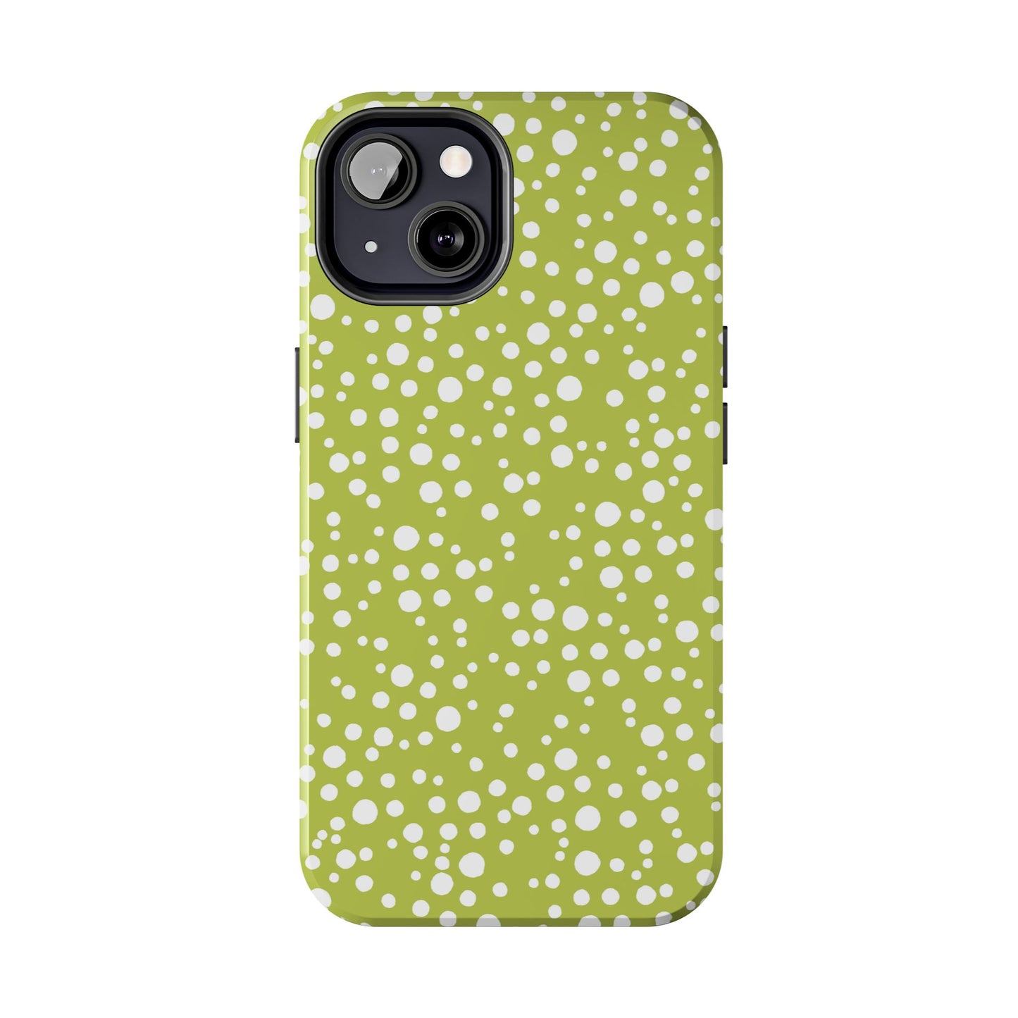 Balloon Dots Green / White Phone Case