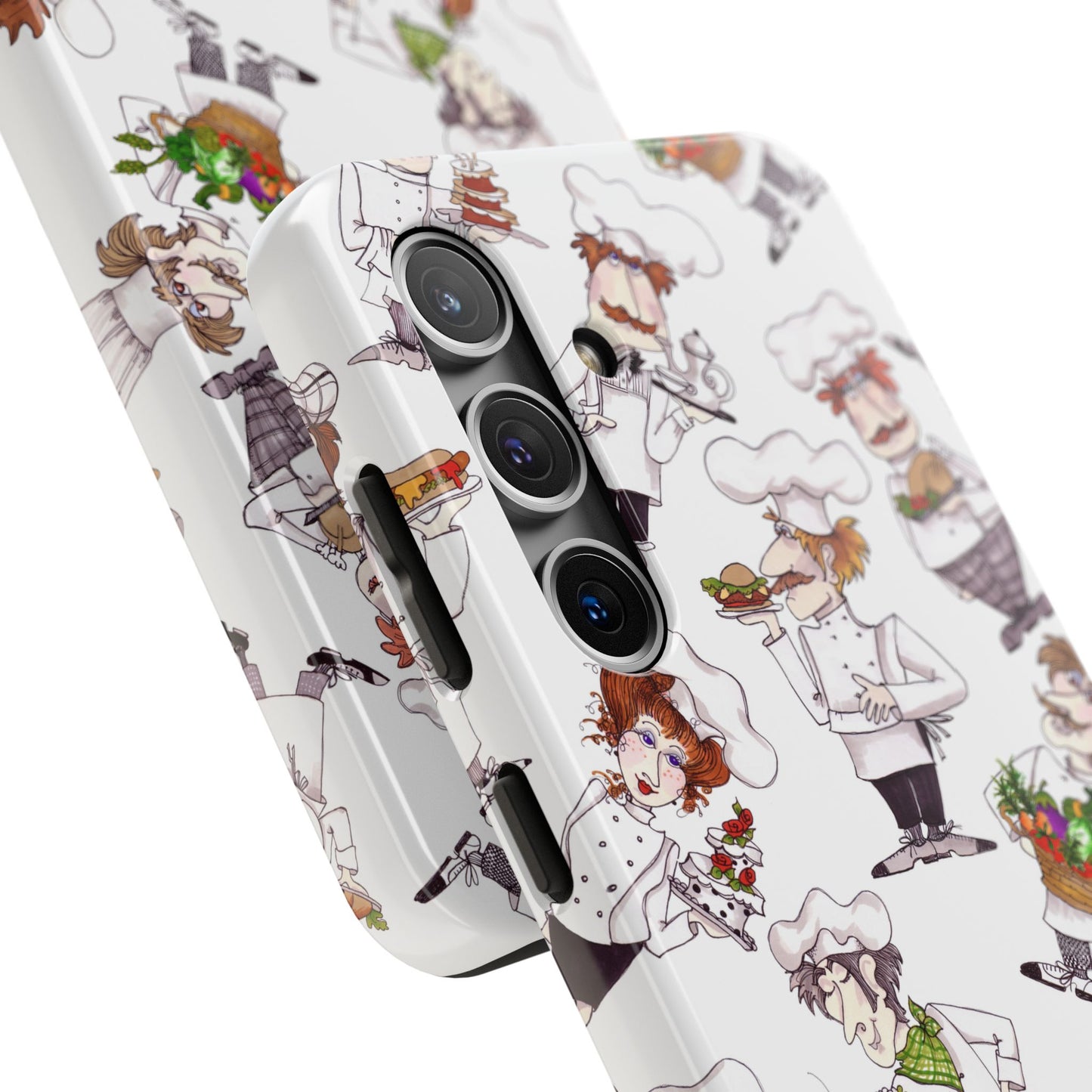 Tossed Chefs White Phone Case