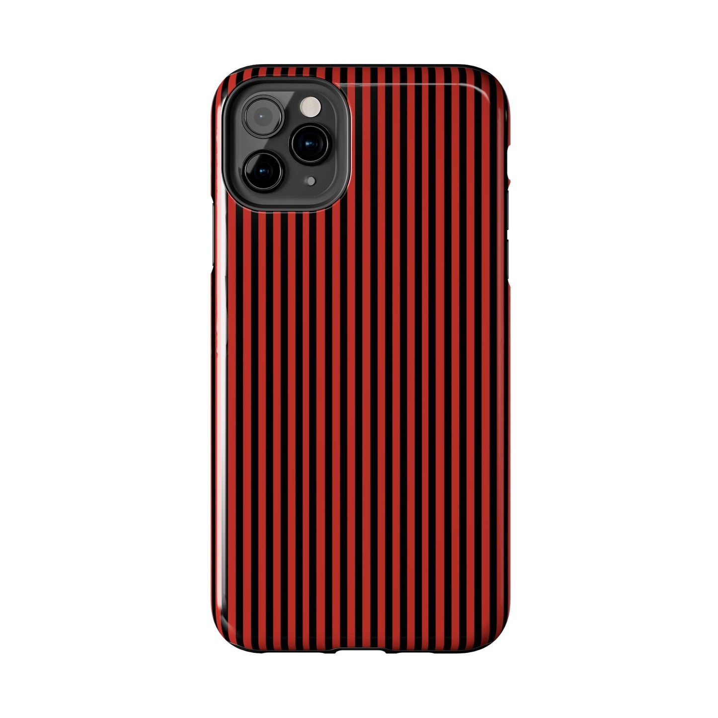 Stripe Red / Black Phone Case