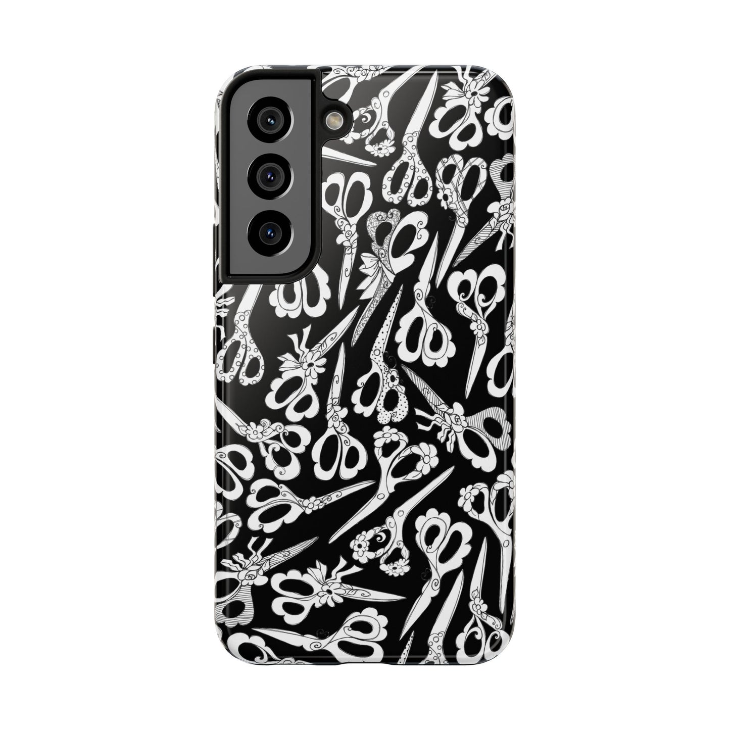 Scissor Blizzard Black Phone Case