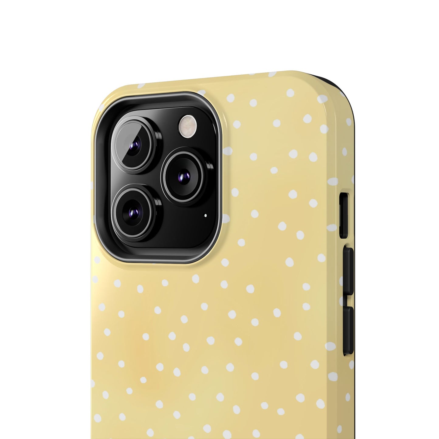 Petite Dots Sunshine / White Phone Case