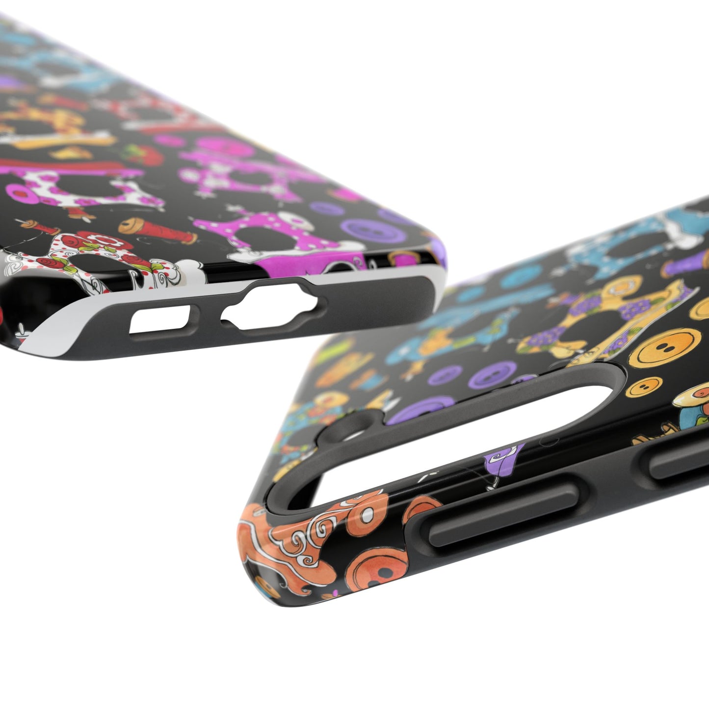 Sew Assorted Black Phone Case