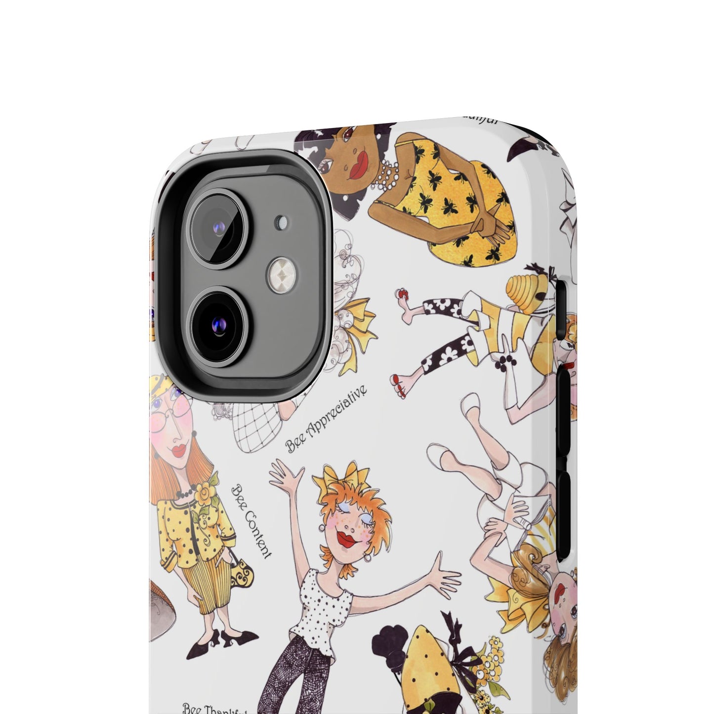 Bee Tossed White Phone Case