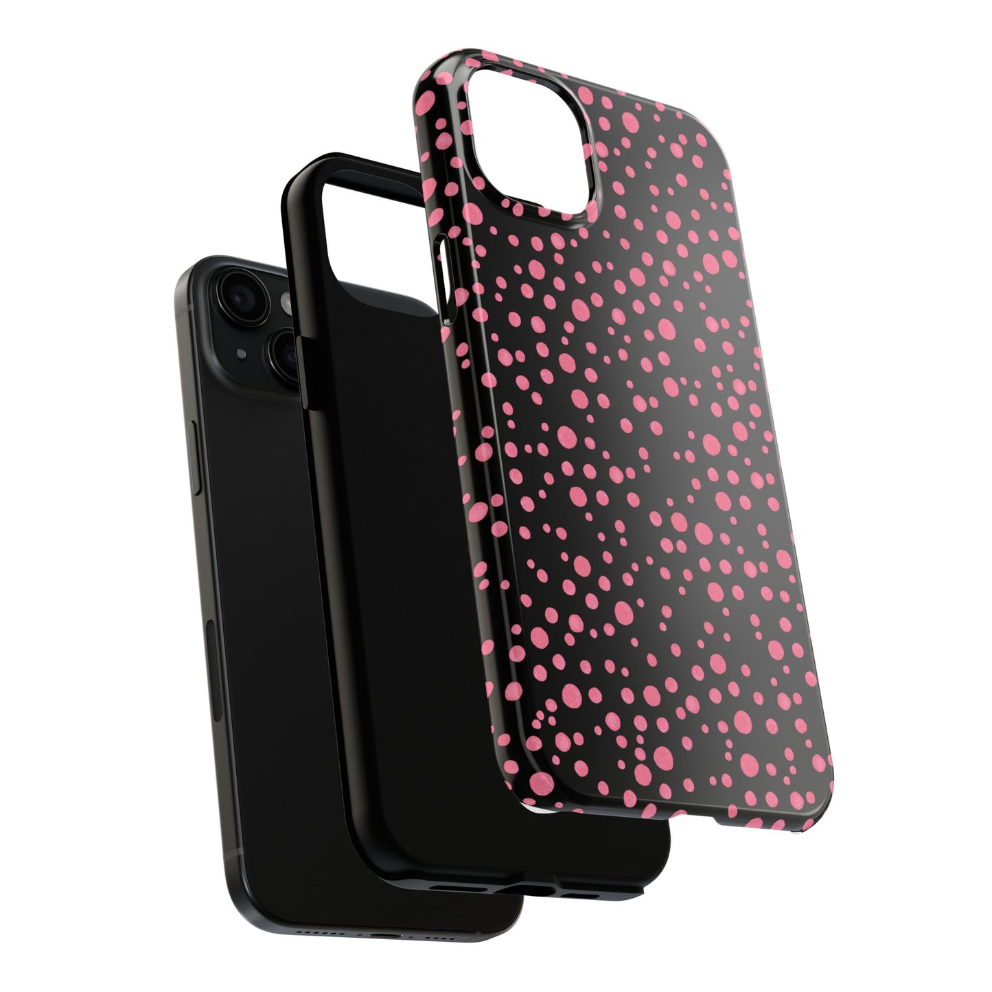 Balloon Dots Black / Pink Phone Case