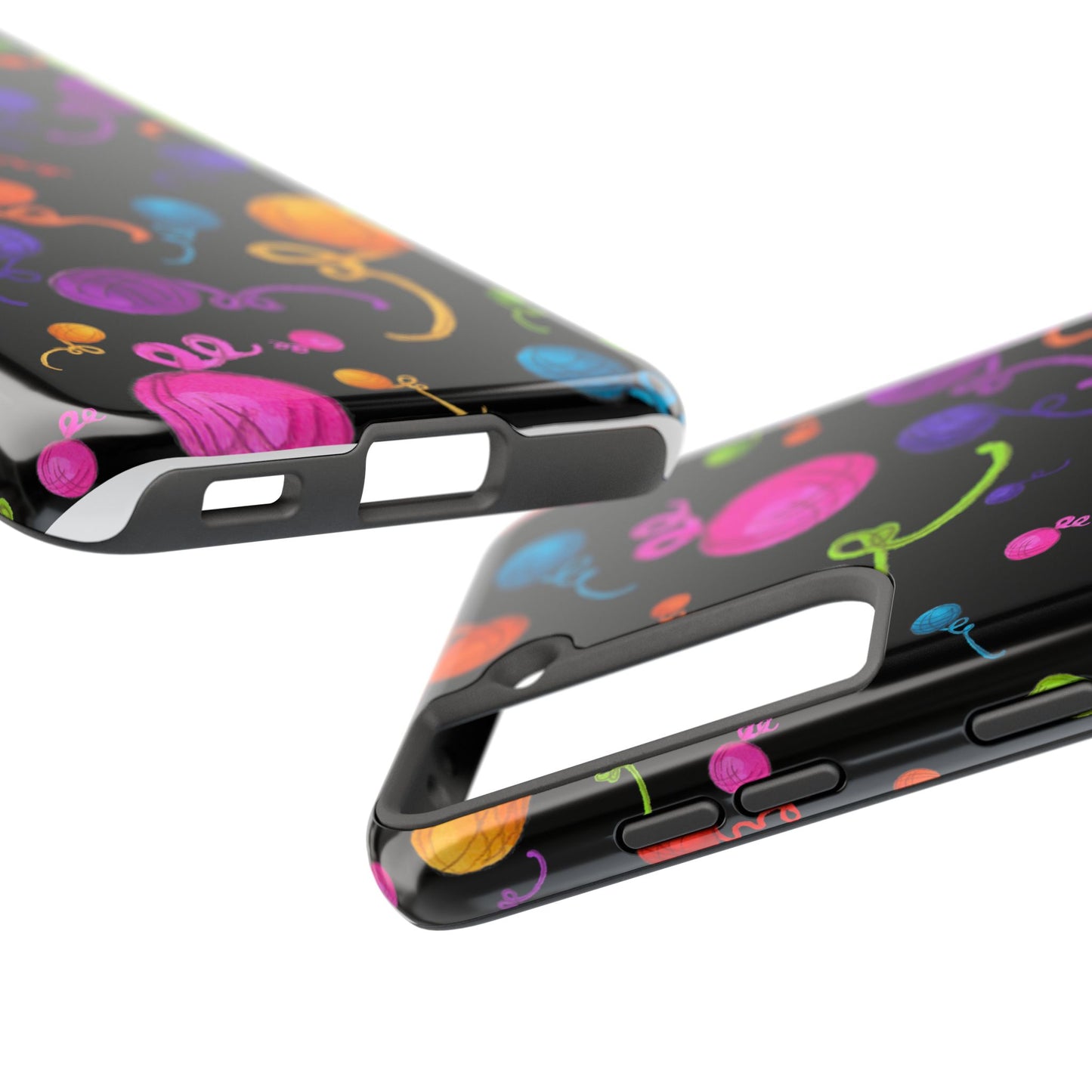 Yarniverse Black Phone Case