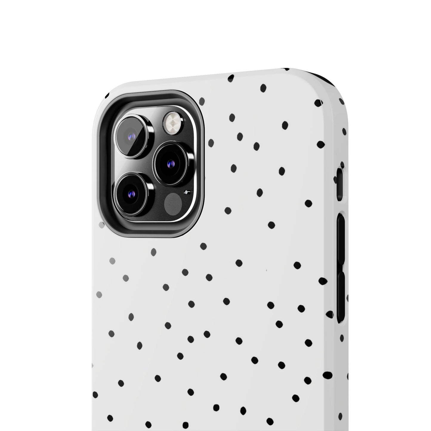 Space Dots White / Black Phone Case