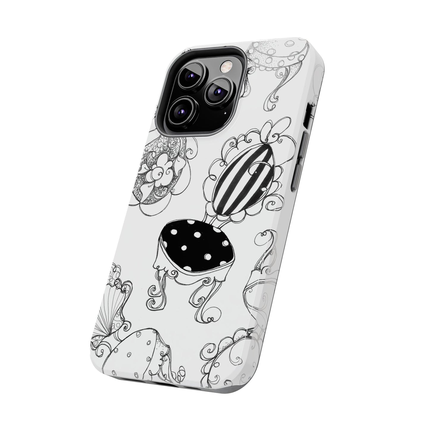 Bistro Chairs White Phone Case