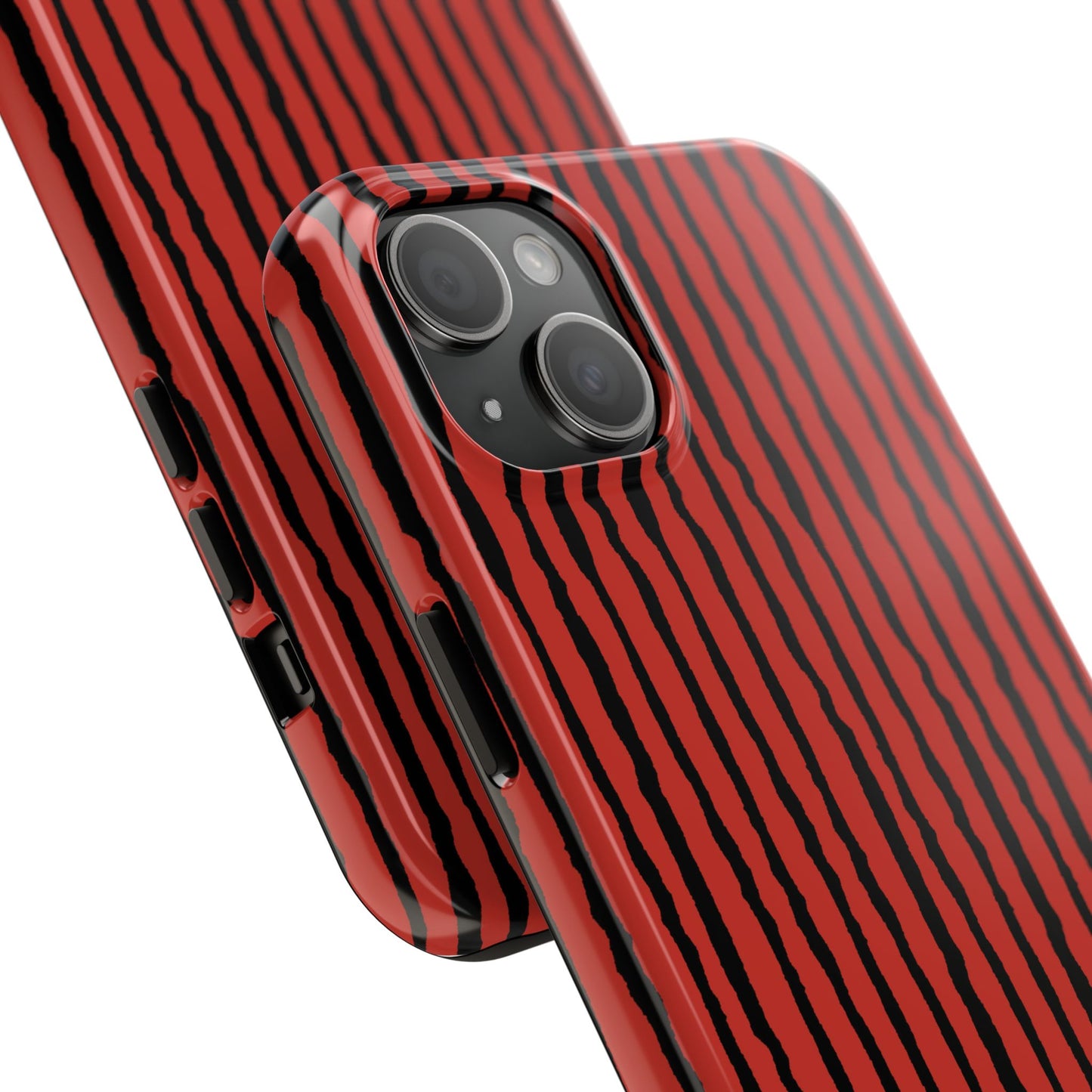Sorta Stripe Red / Black Phone Case