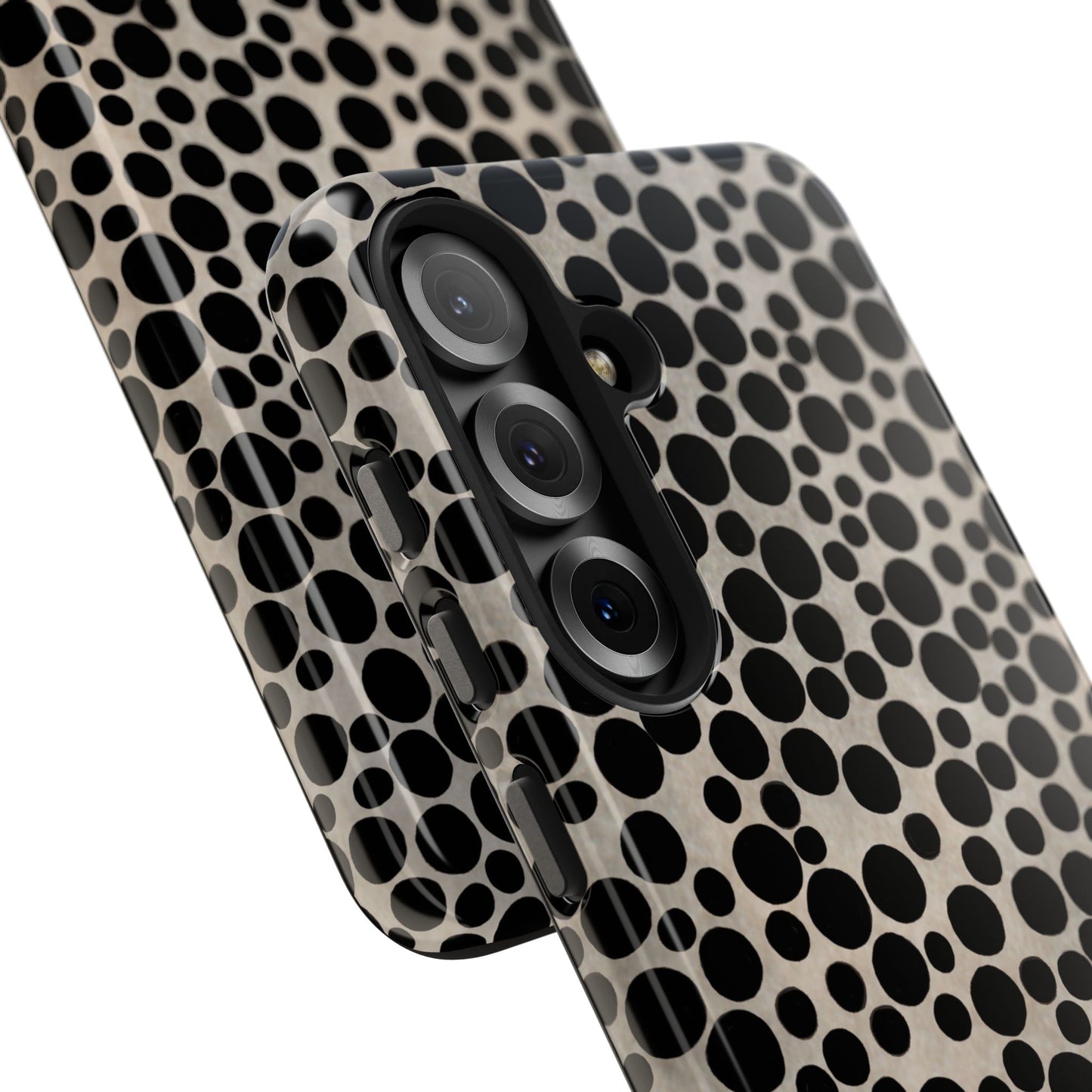Felt Dots Silver Phone Case