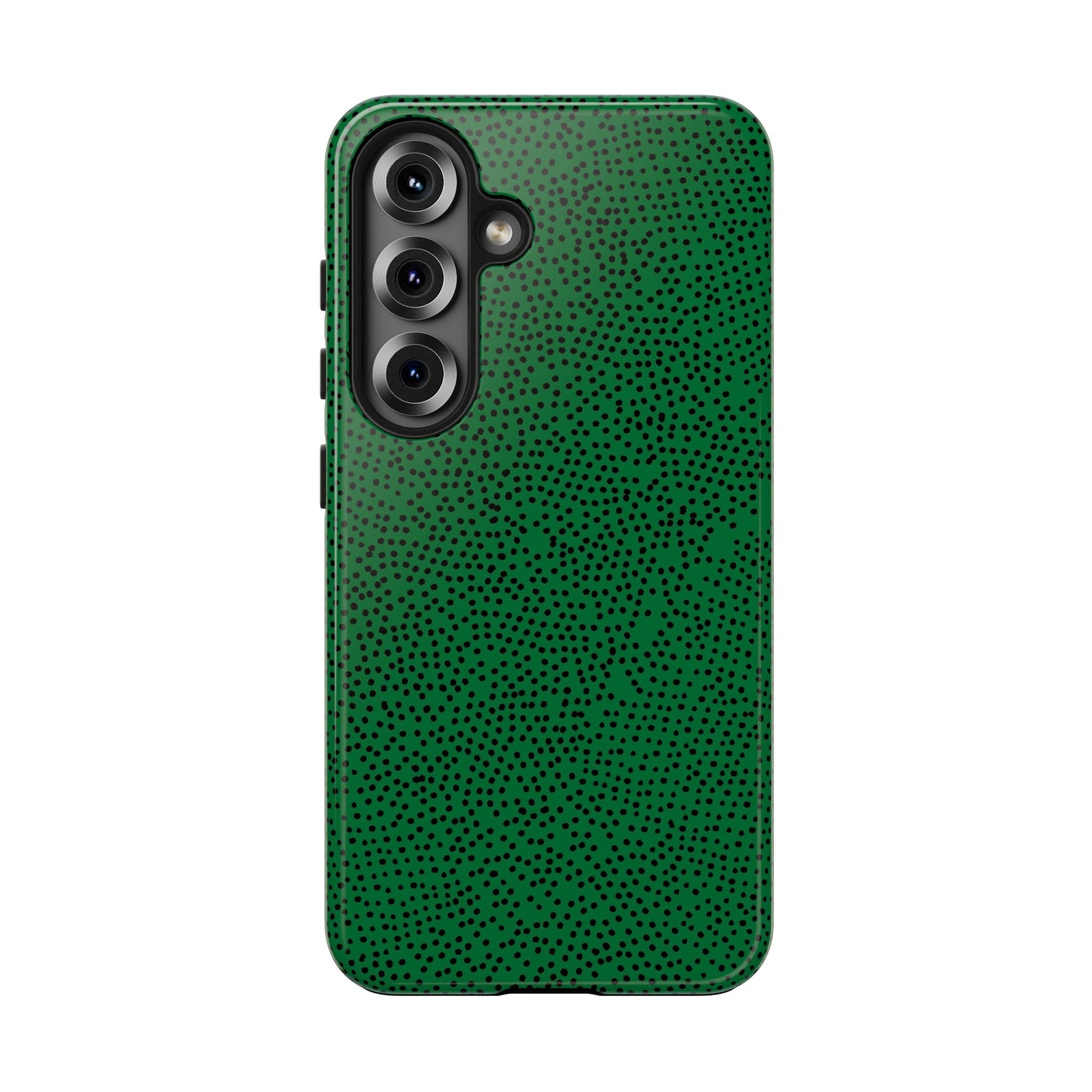 Mini Dot Green / Black Phone Case