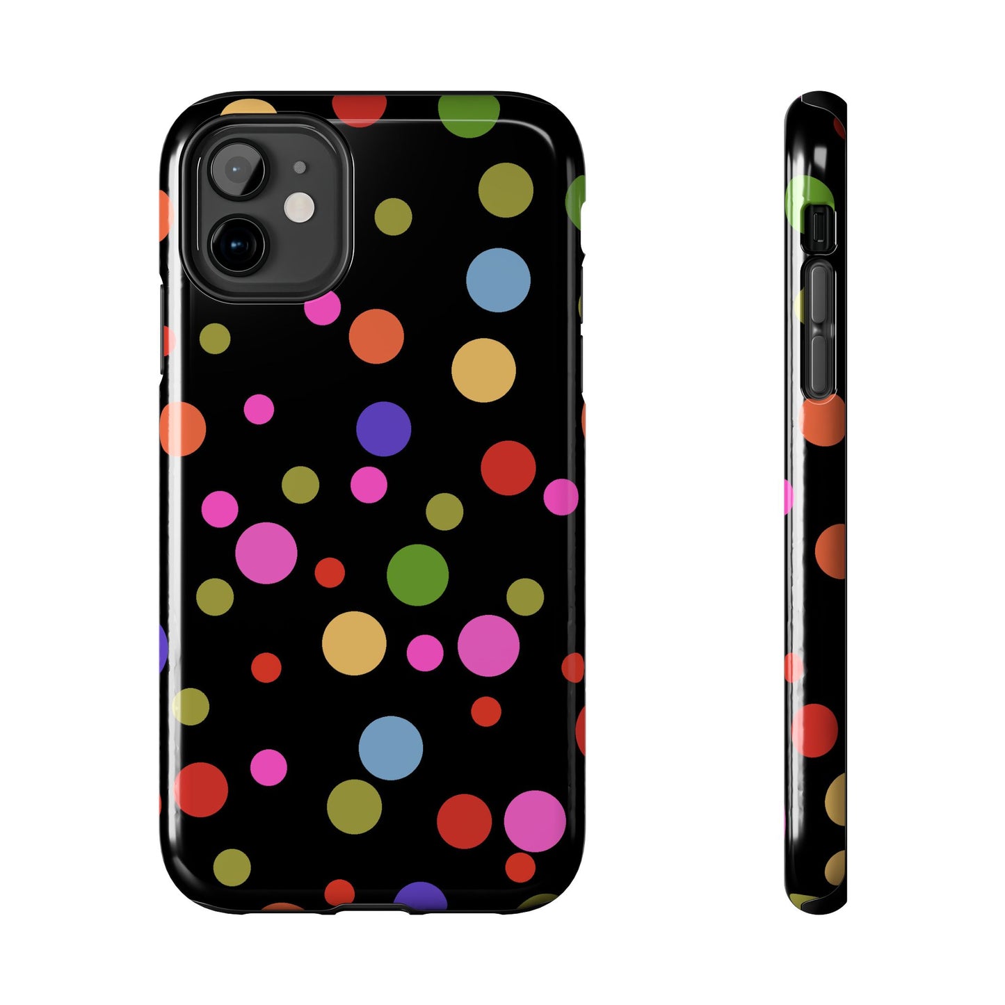 Dot Assortment Black Phone Case