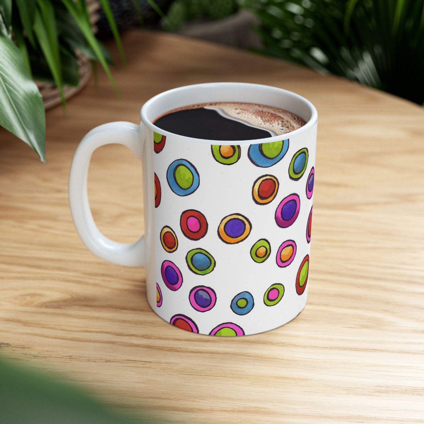 Dopey Dots White Cup