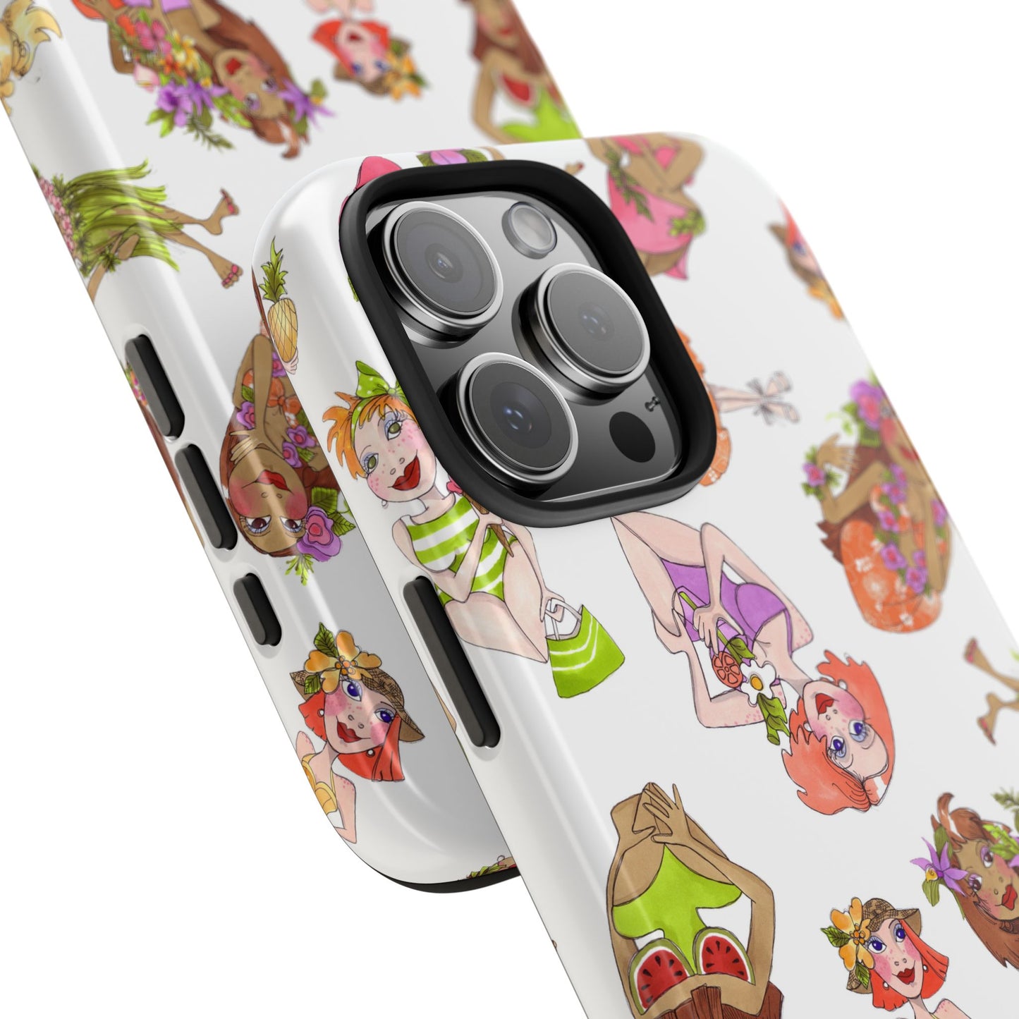Island Toss White Phone Case