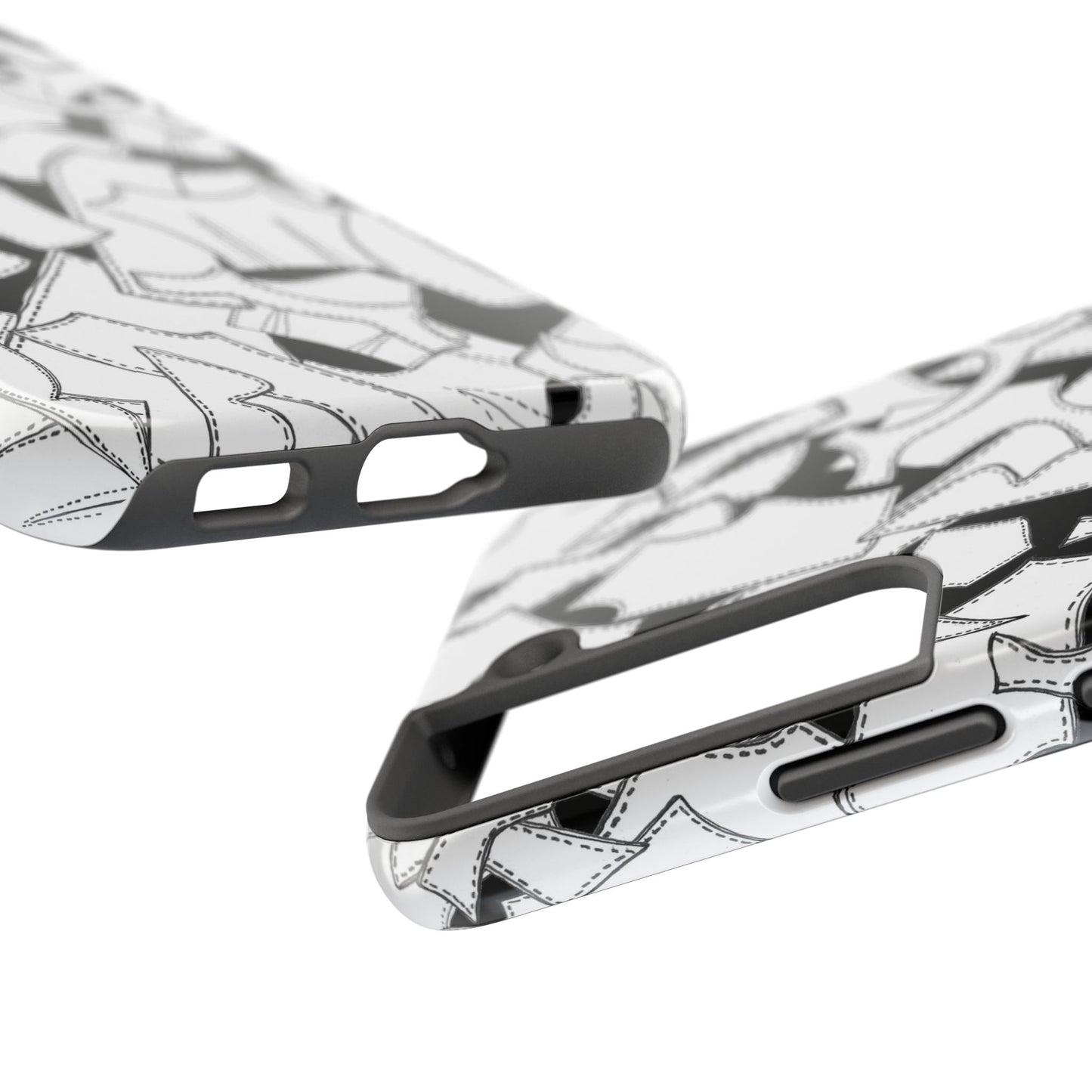 Pattern Pieces Black Phone Case